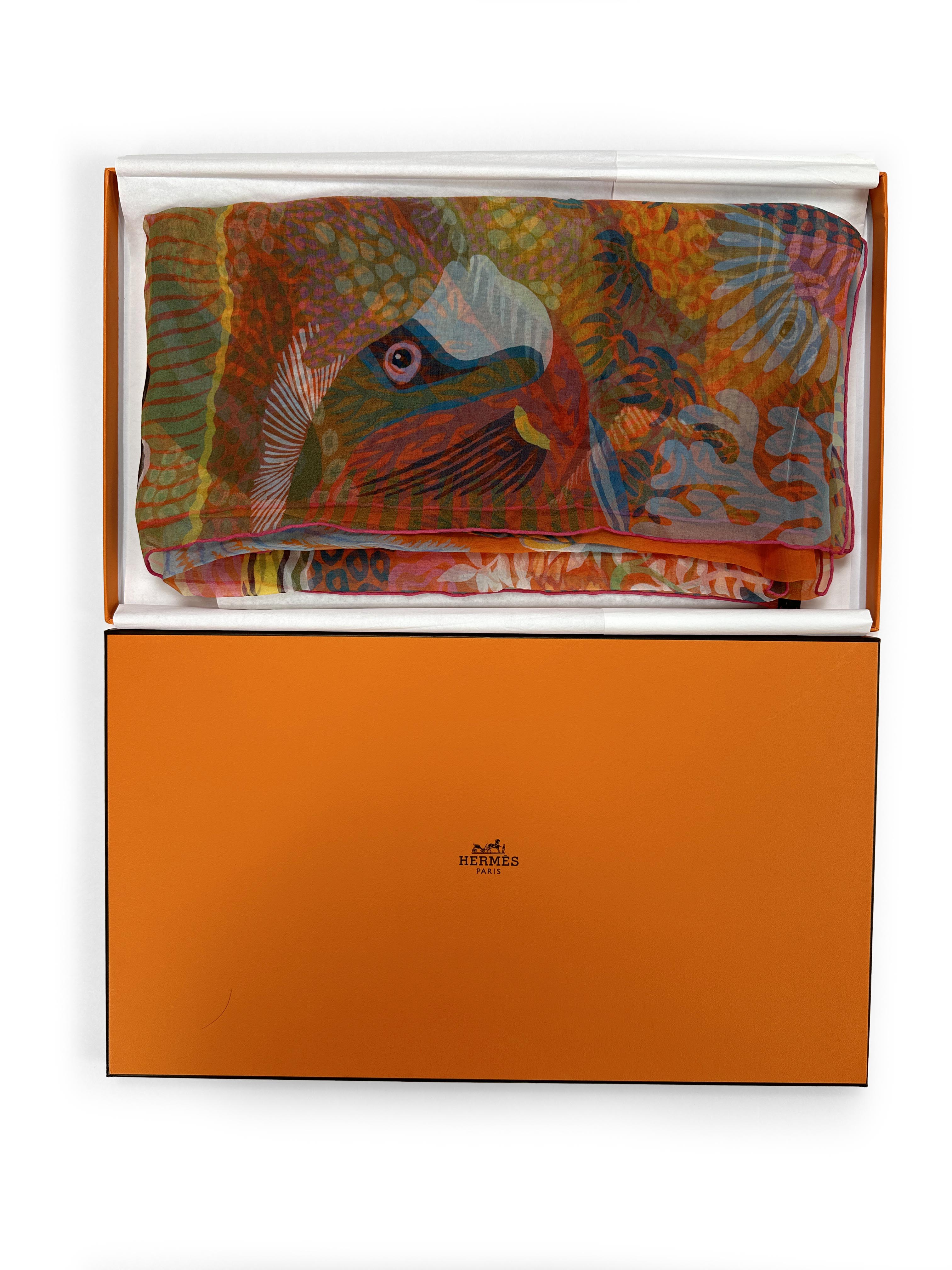 Hermès Under The Waves Mousseline 140