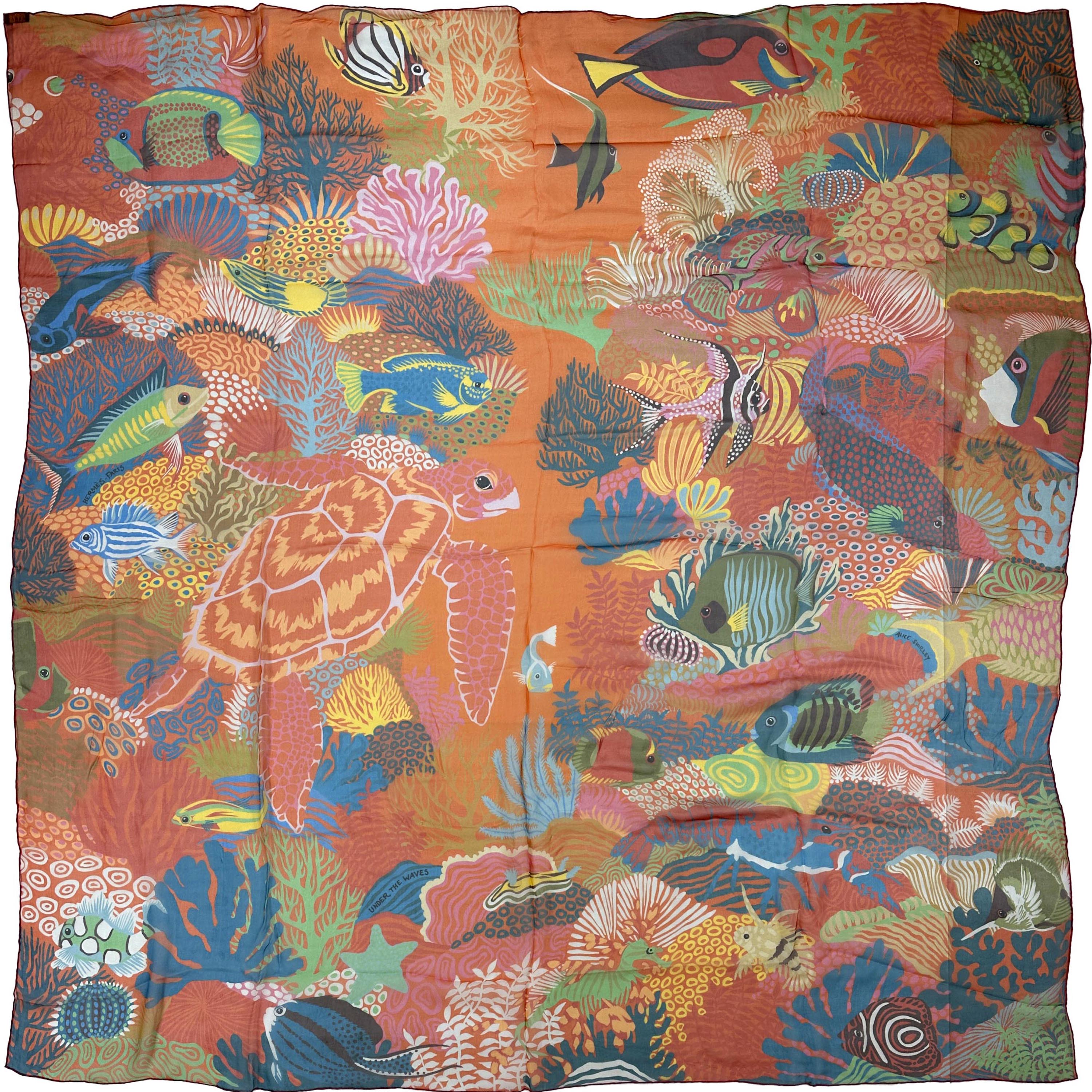 Hermès Under The Waves Mousseline 140