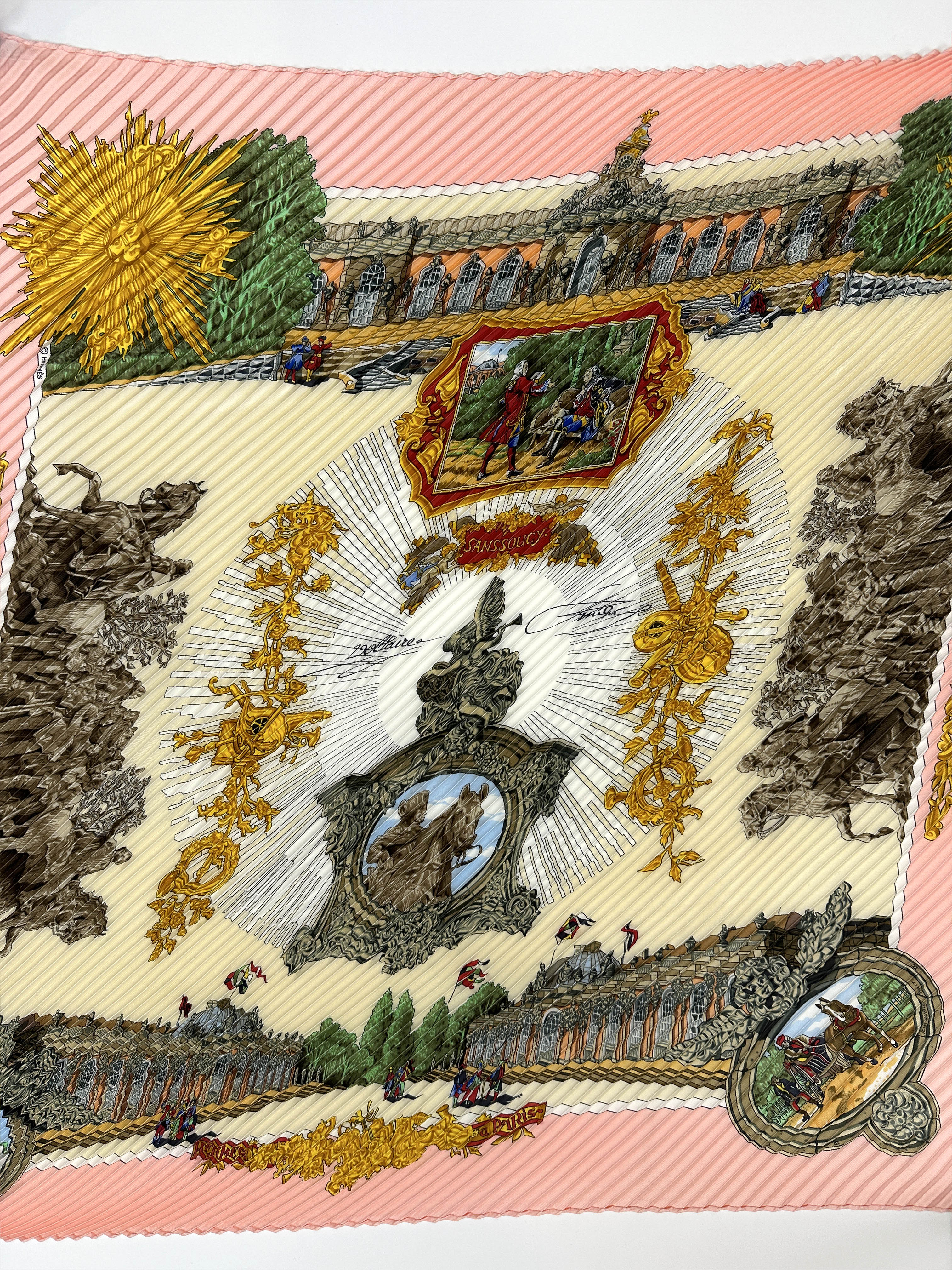 Hermès Voltaire Plissé 90