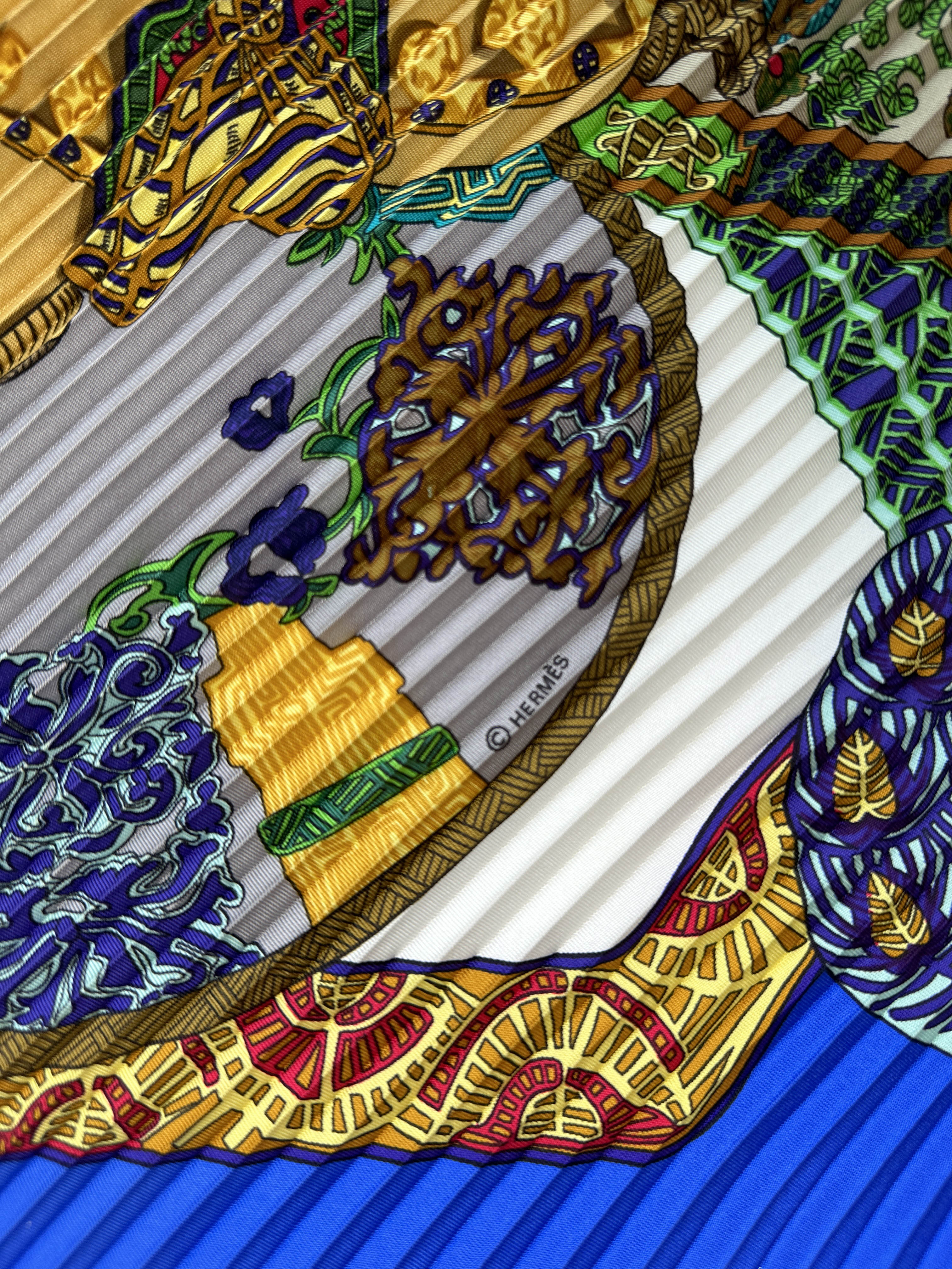 Hermès Art des Steppes Plissé 90