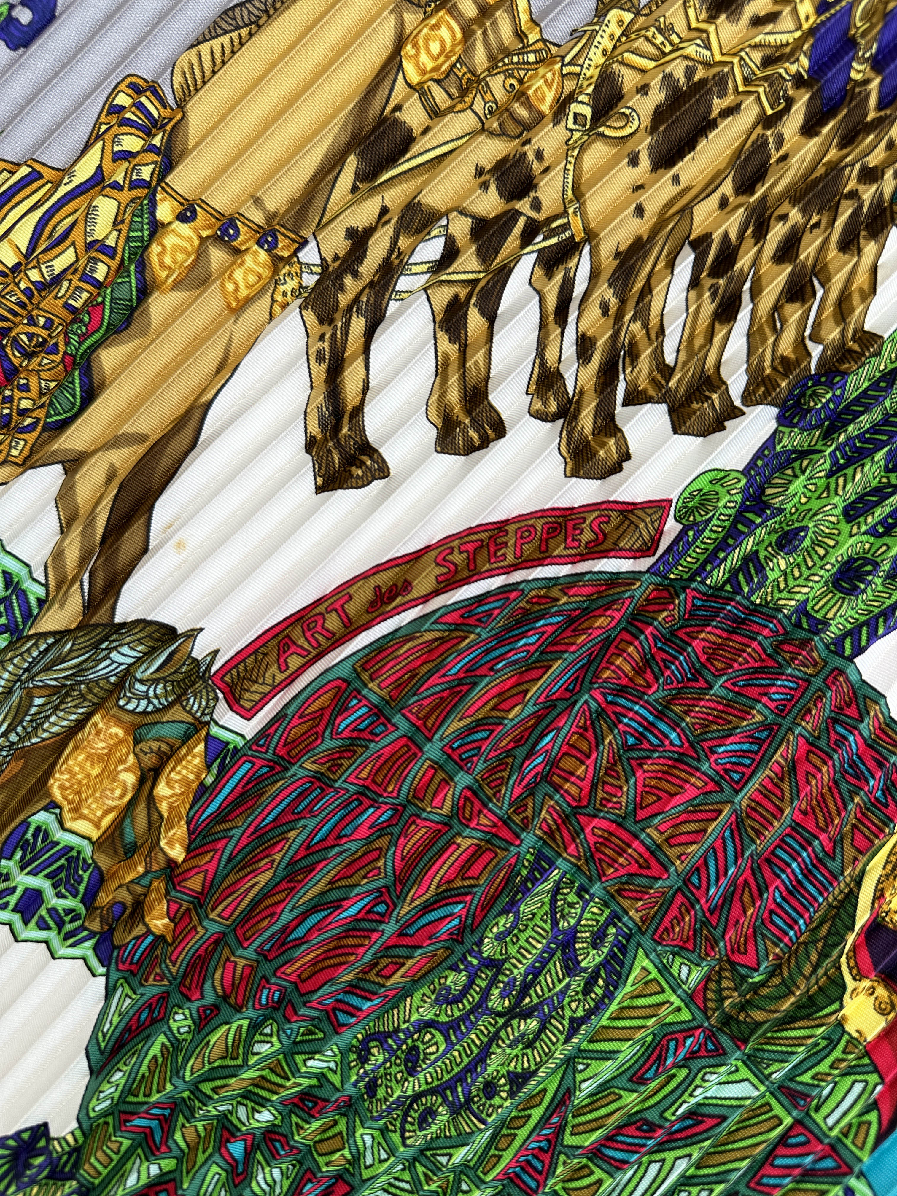 Hermès Art des Steppes Plissé 90