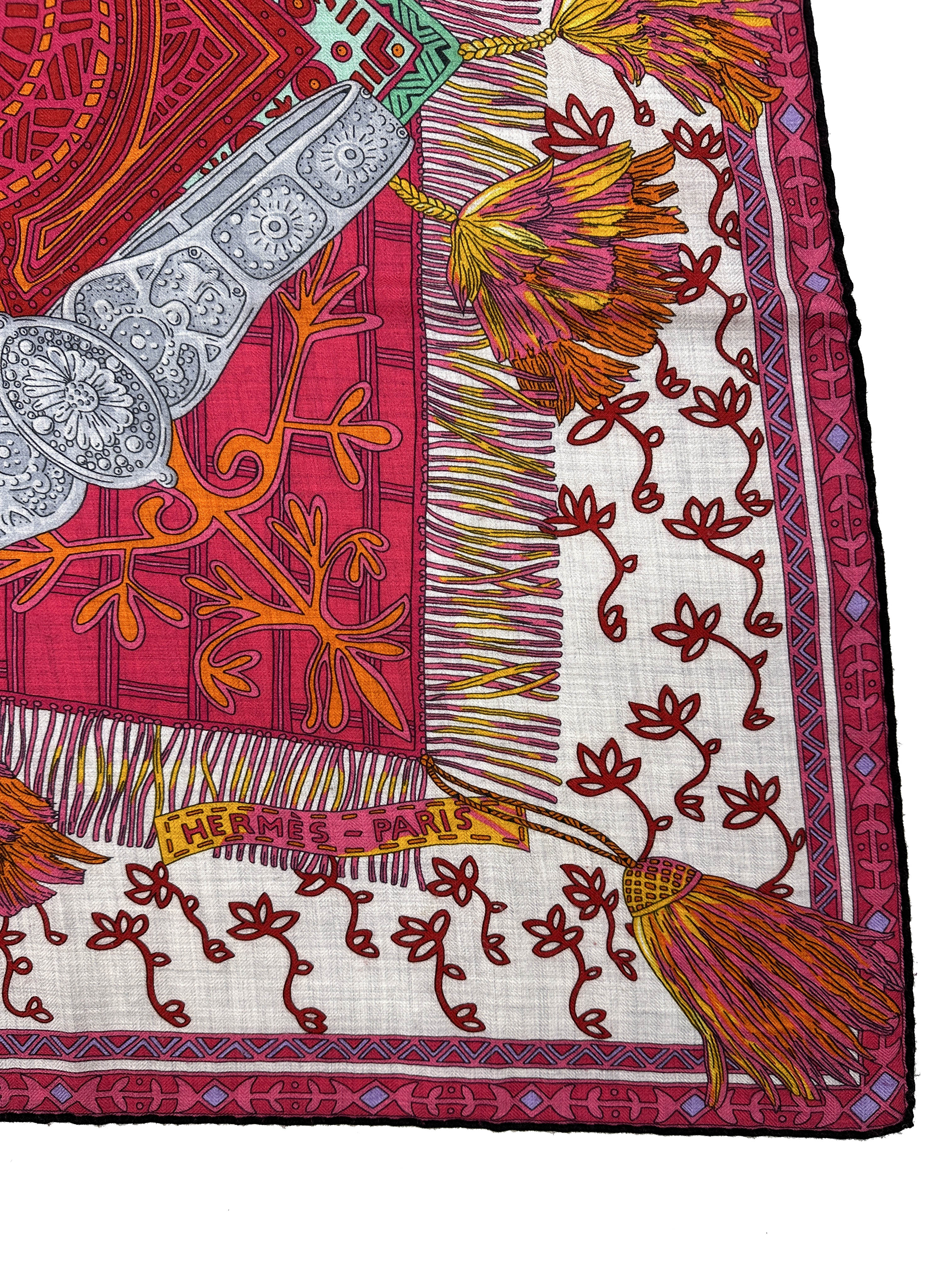 Hermès Cavaliers du Caucase Cashmere Silk 140