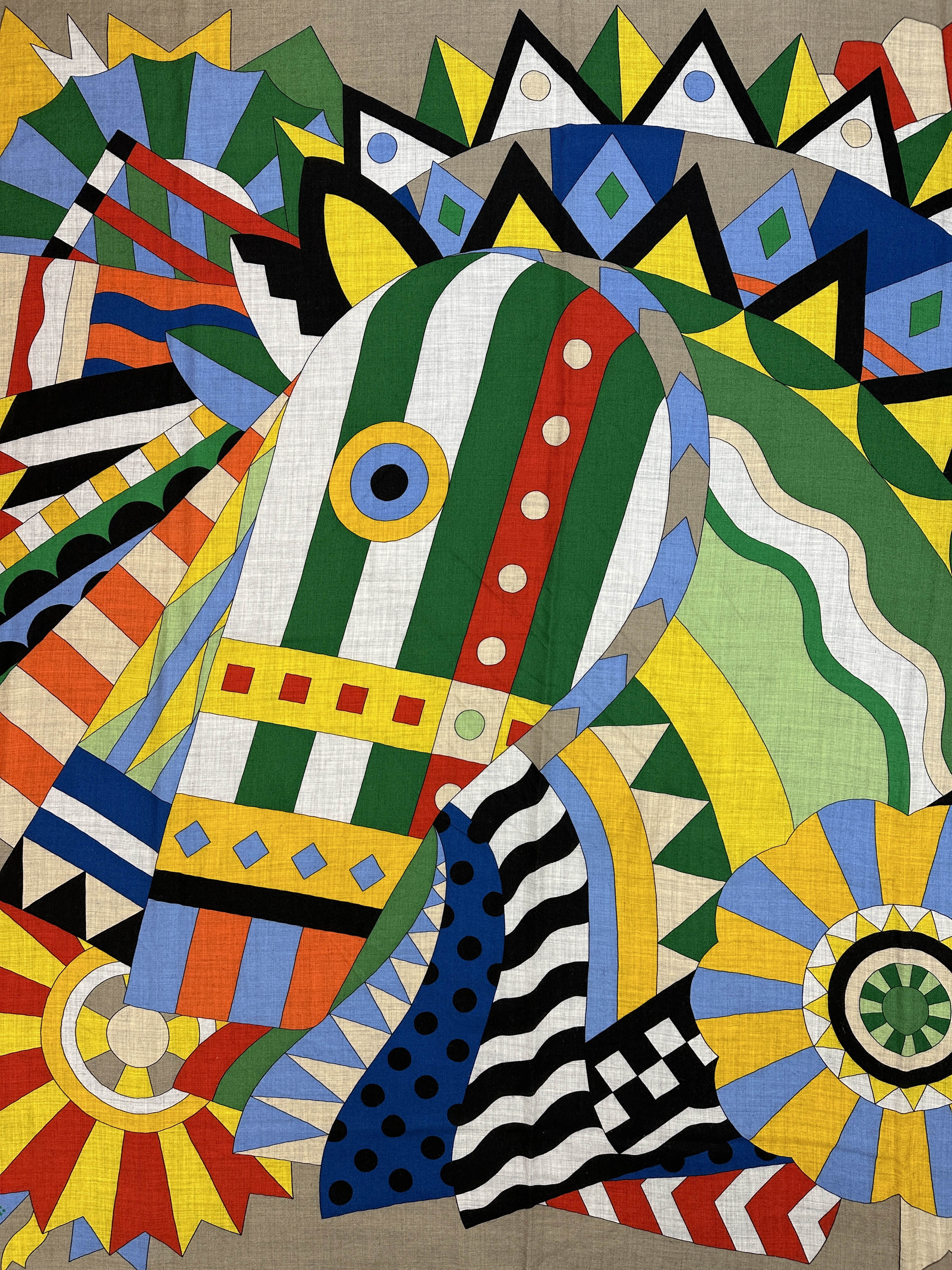 Hermès Cheval de Fête Cashmere Silk 140