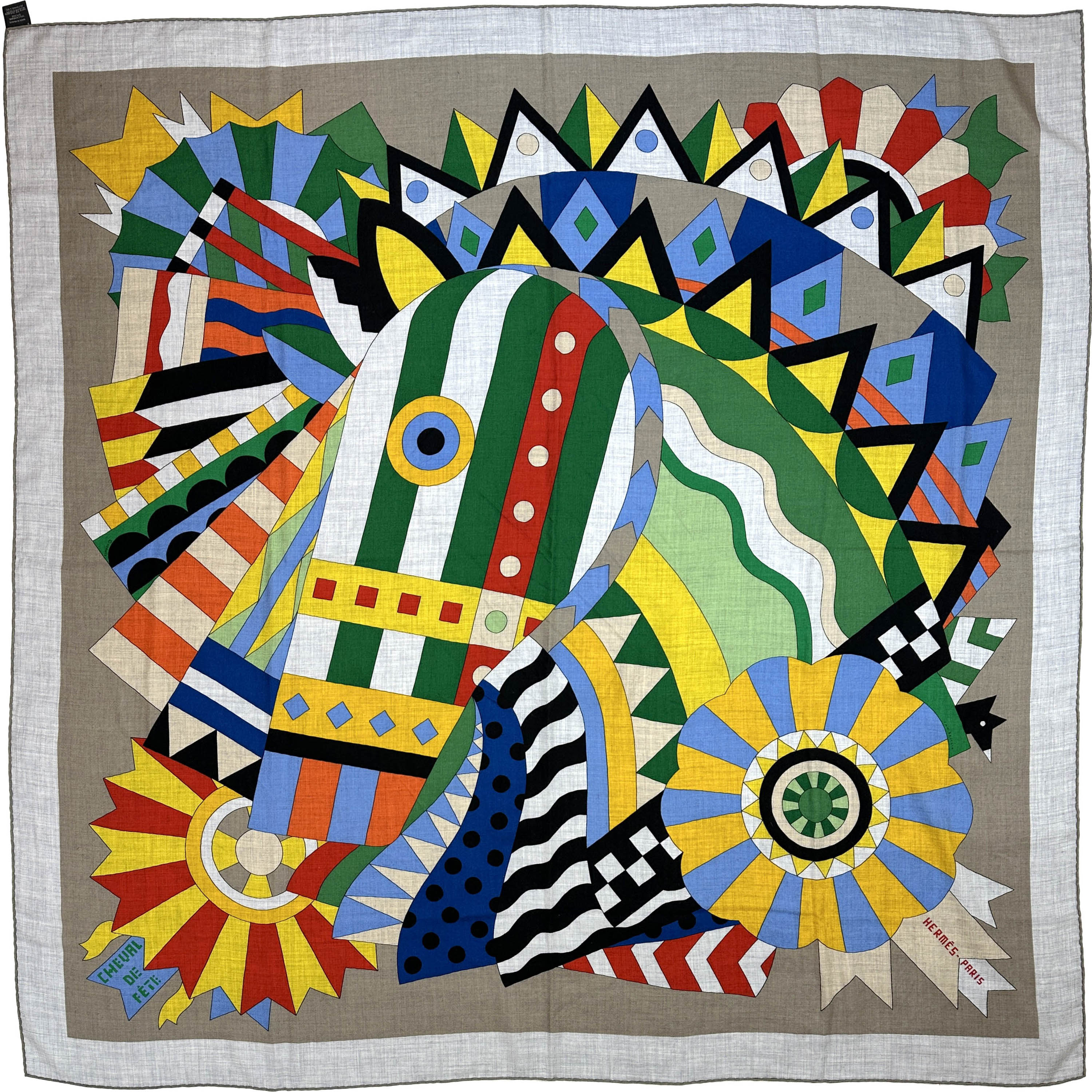 Hermès Cheval de Fête Cashmere Silk 140