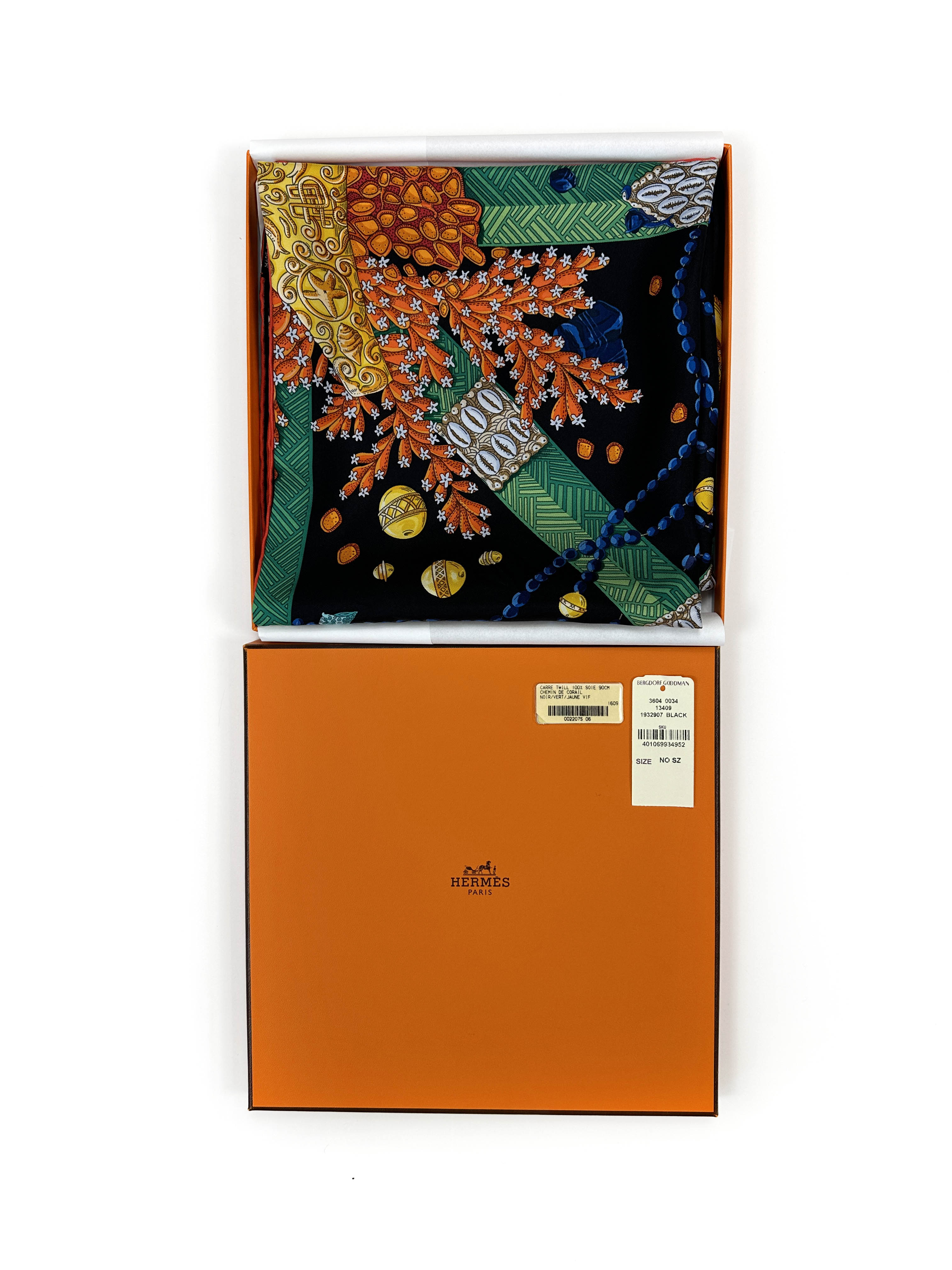 Hermès Chemins de Corail 90