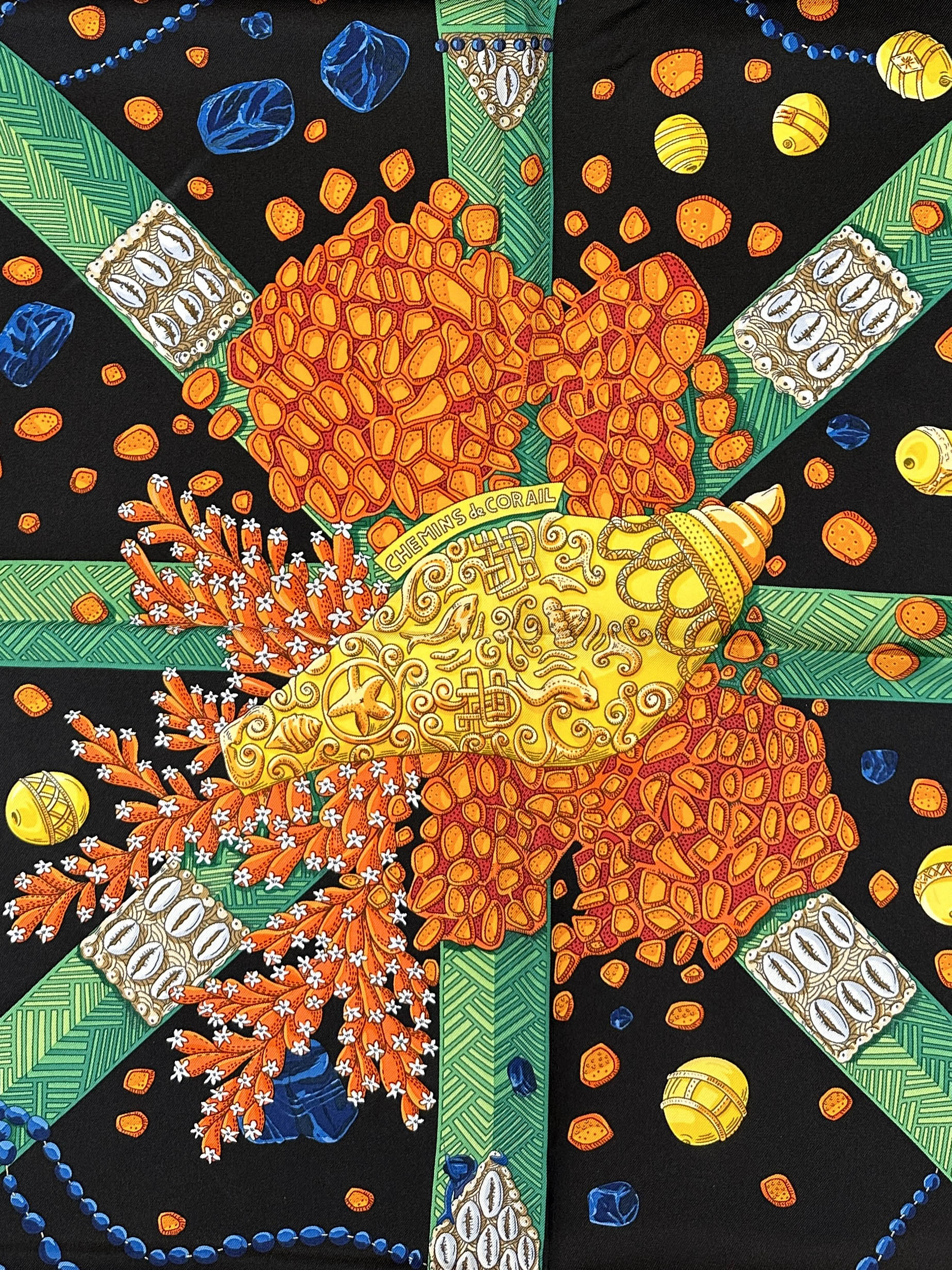 Hermès Chemins de Corail 90