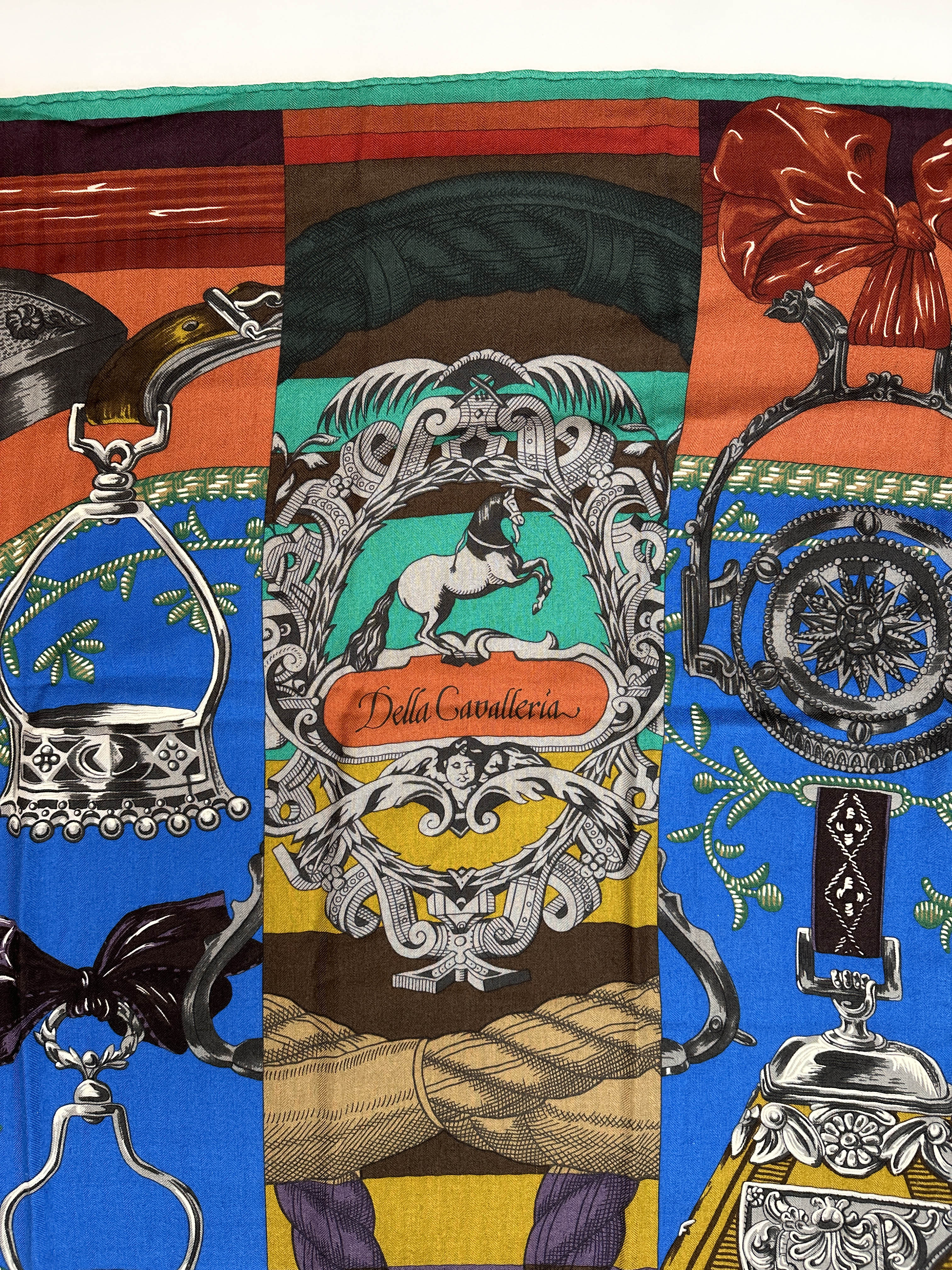 Hermès Cavalleria D'Etriers Cashmere Silk 140
