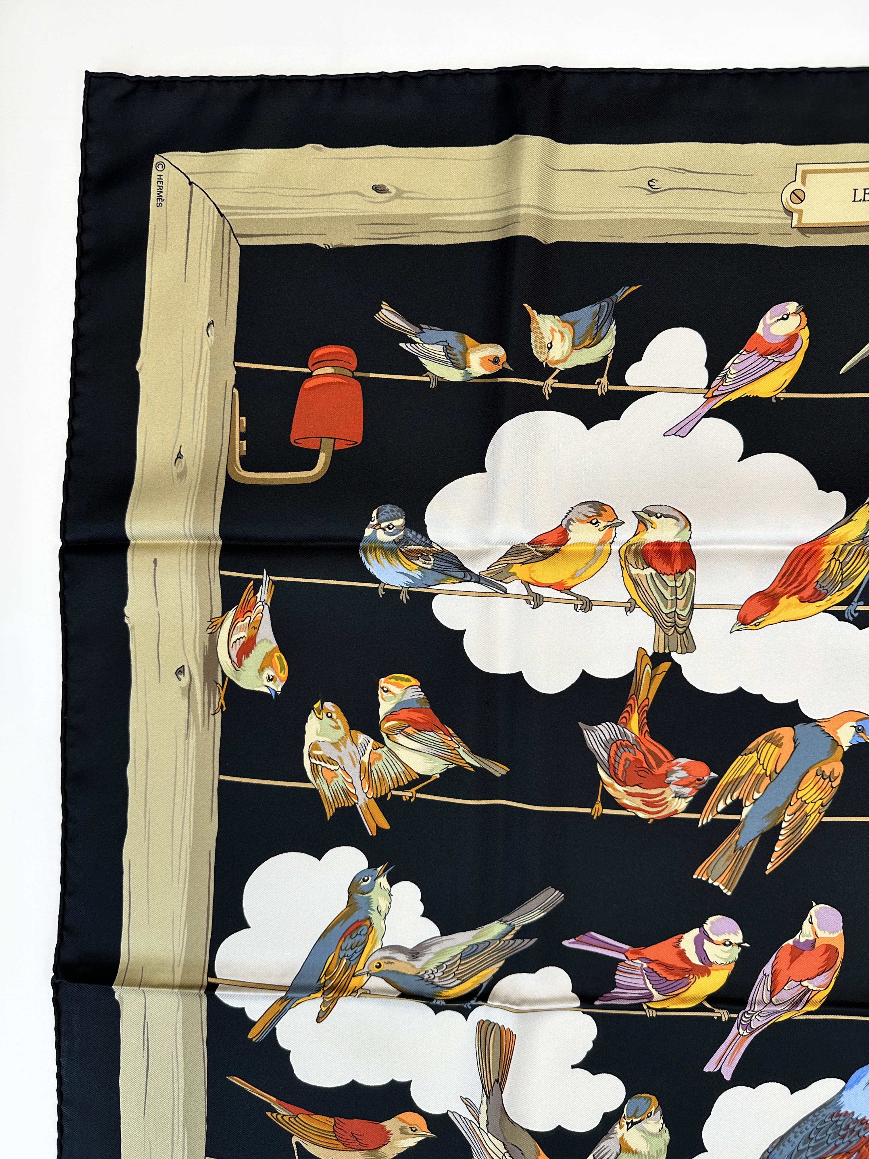 Hermès Les Oiseaux des Champs et des Bois 90