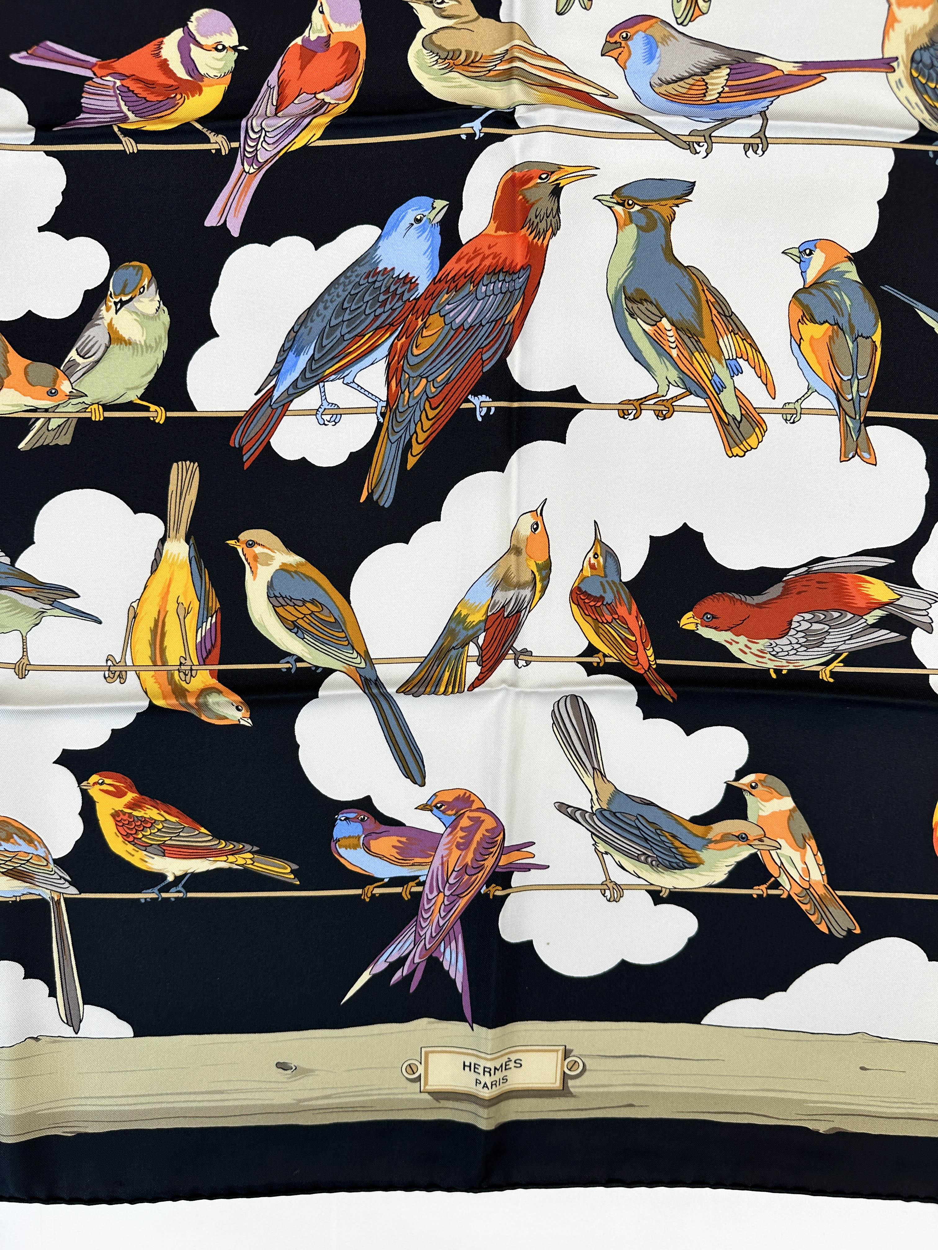 Hermès Les Oiseaux des Champs et des Bois 90