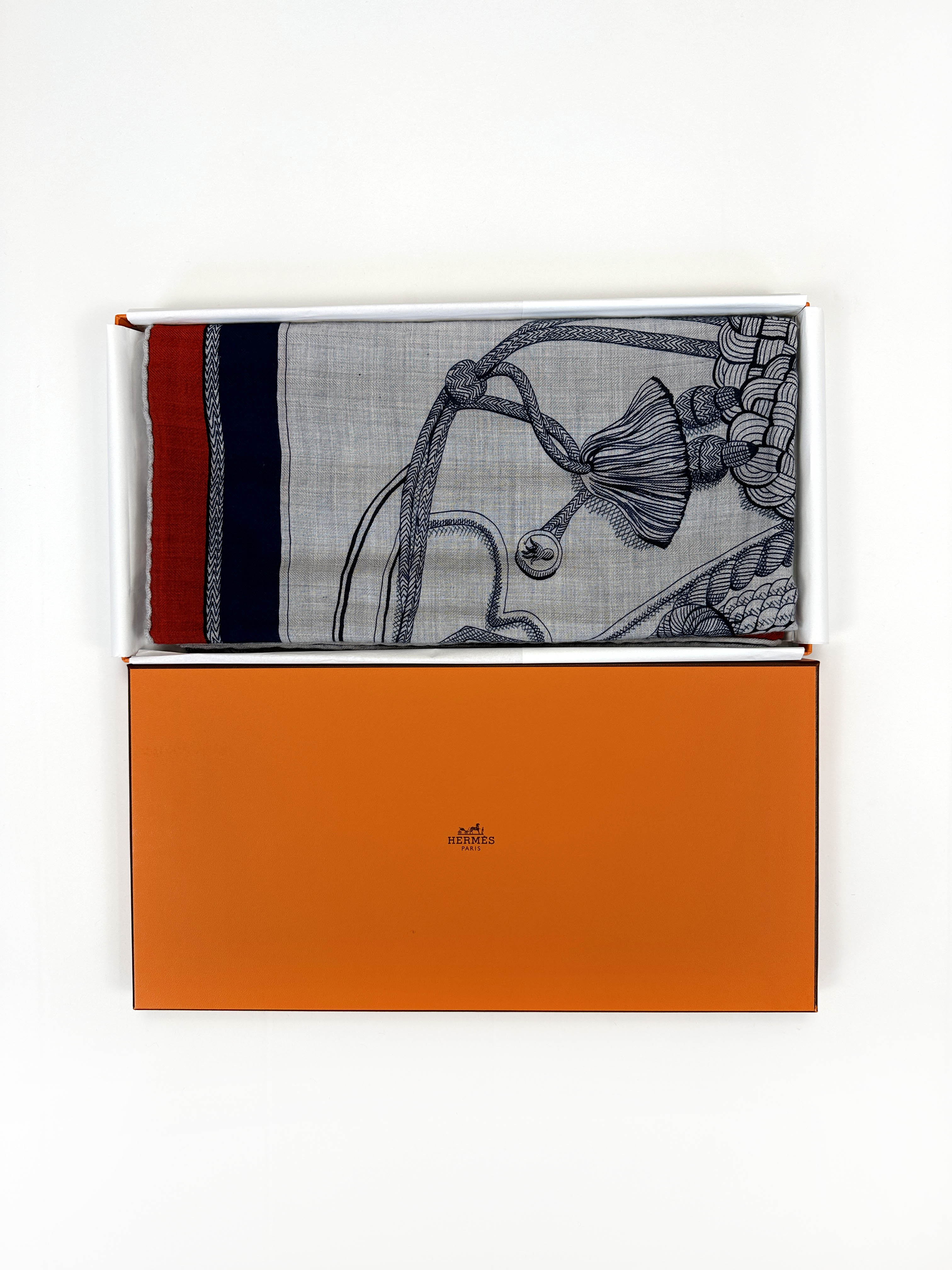 Hermès Zouaves et Dragons Cashmere Silk 140