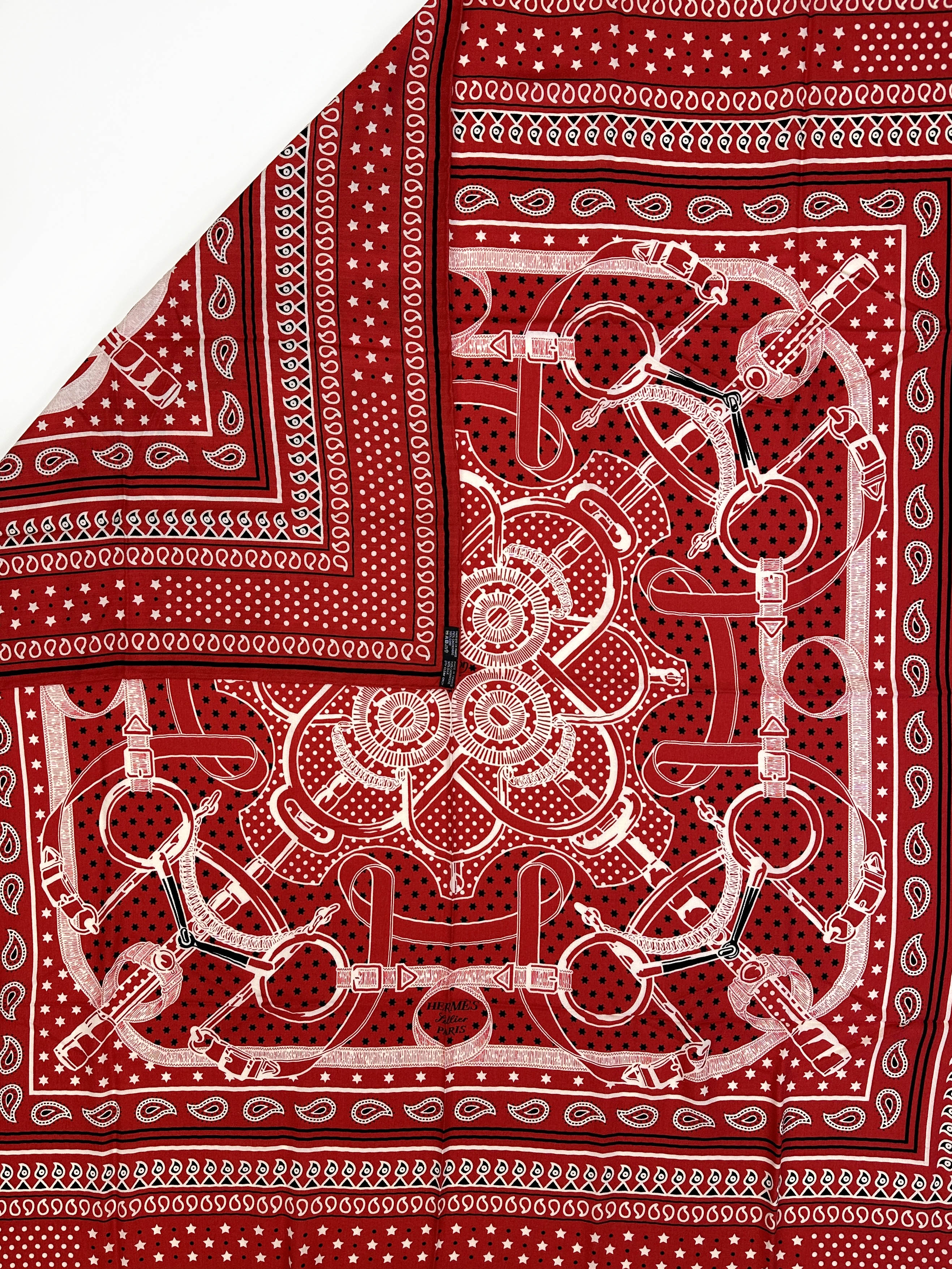Hermès Eperon d'Or Bandana Cashmere Silk 140