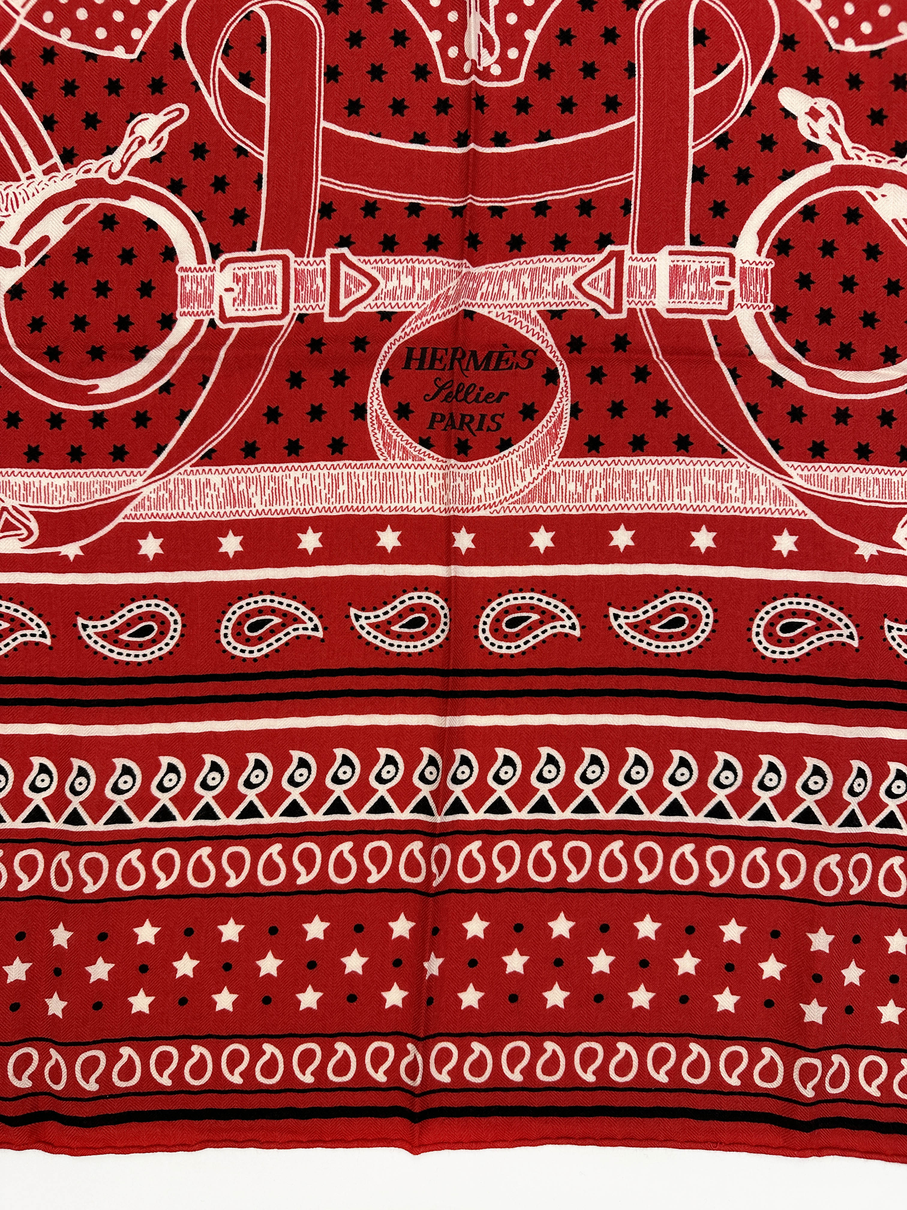 Hermès Eperon d'Or Bandana Cashmere Silk 140