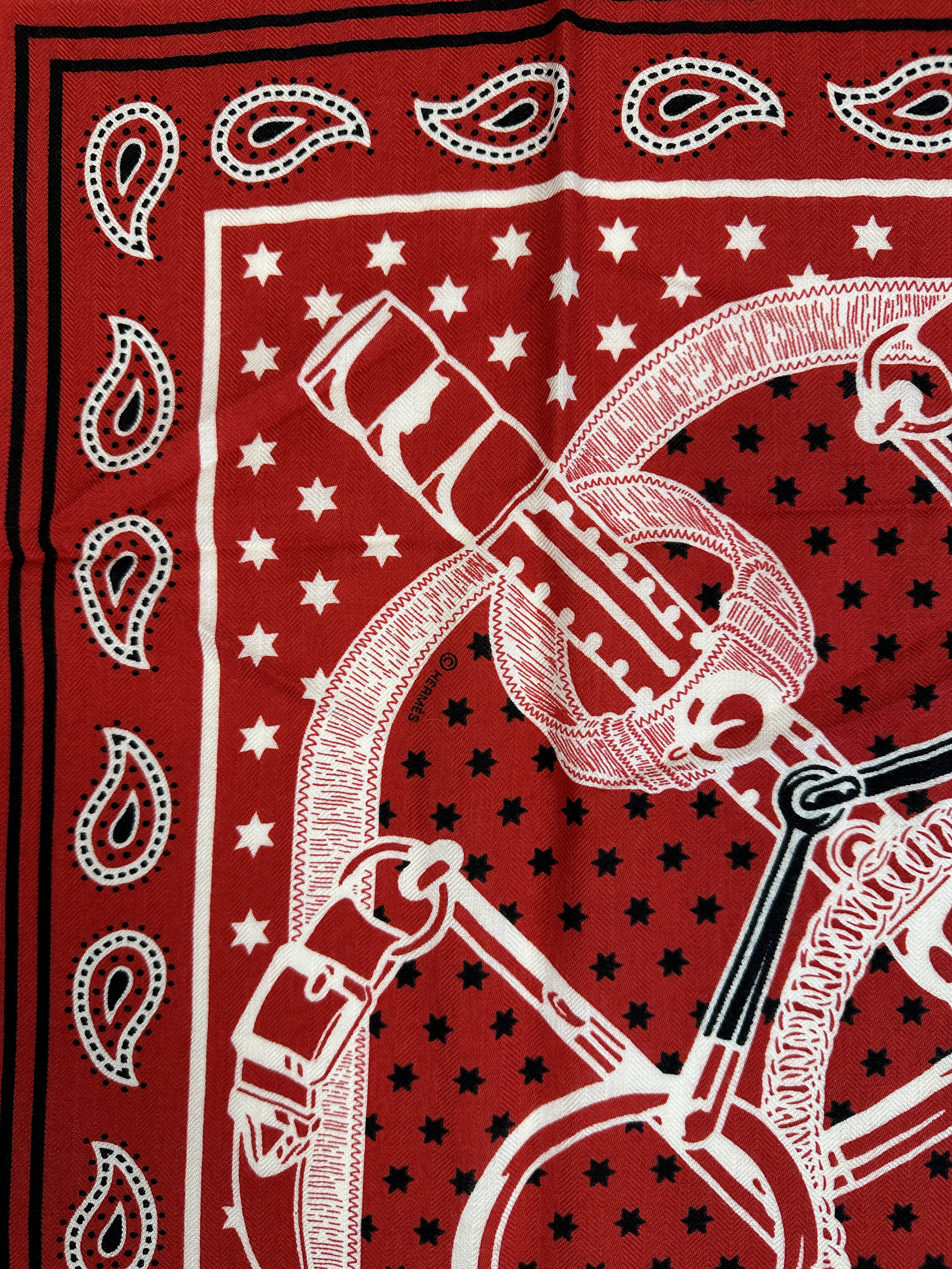 Hermès Eperon d'Or Bandana Cashmere Silk 140