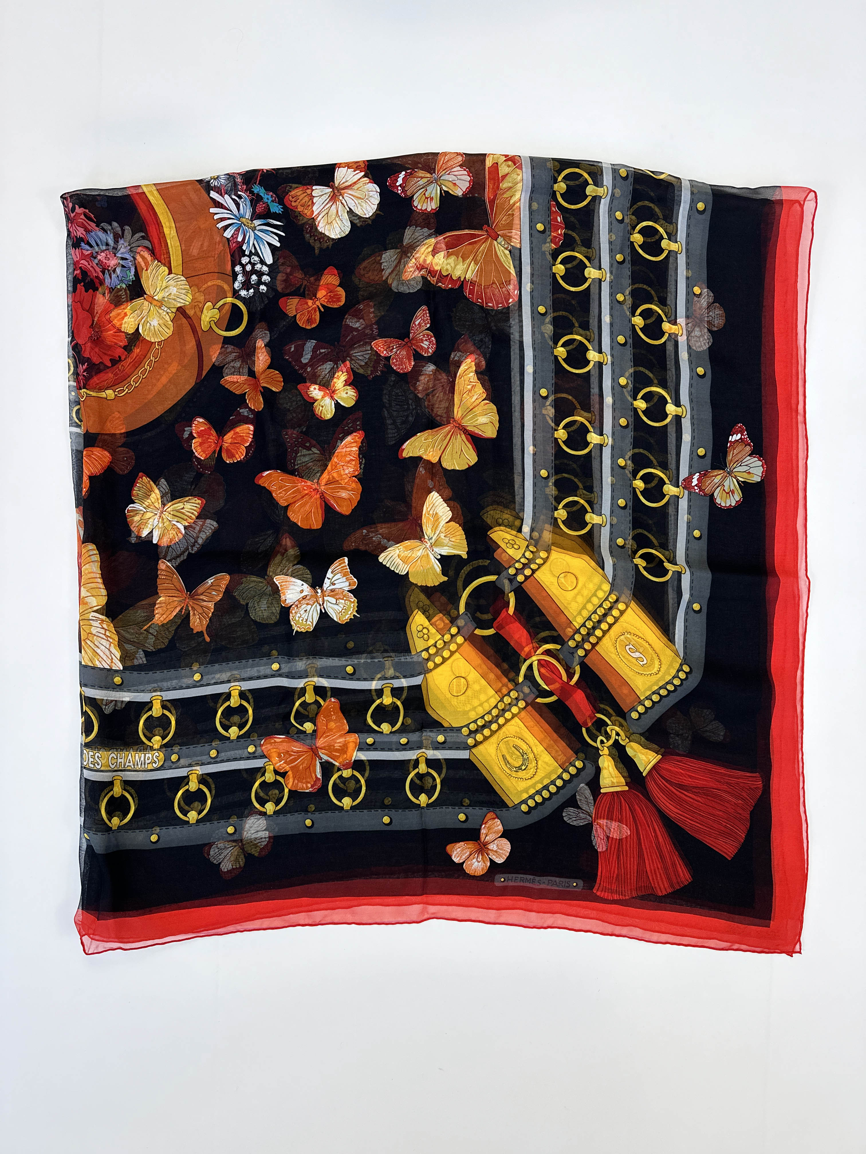 Hermès Farandole des Champs Mousseline 140