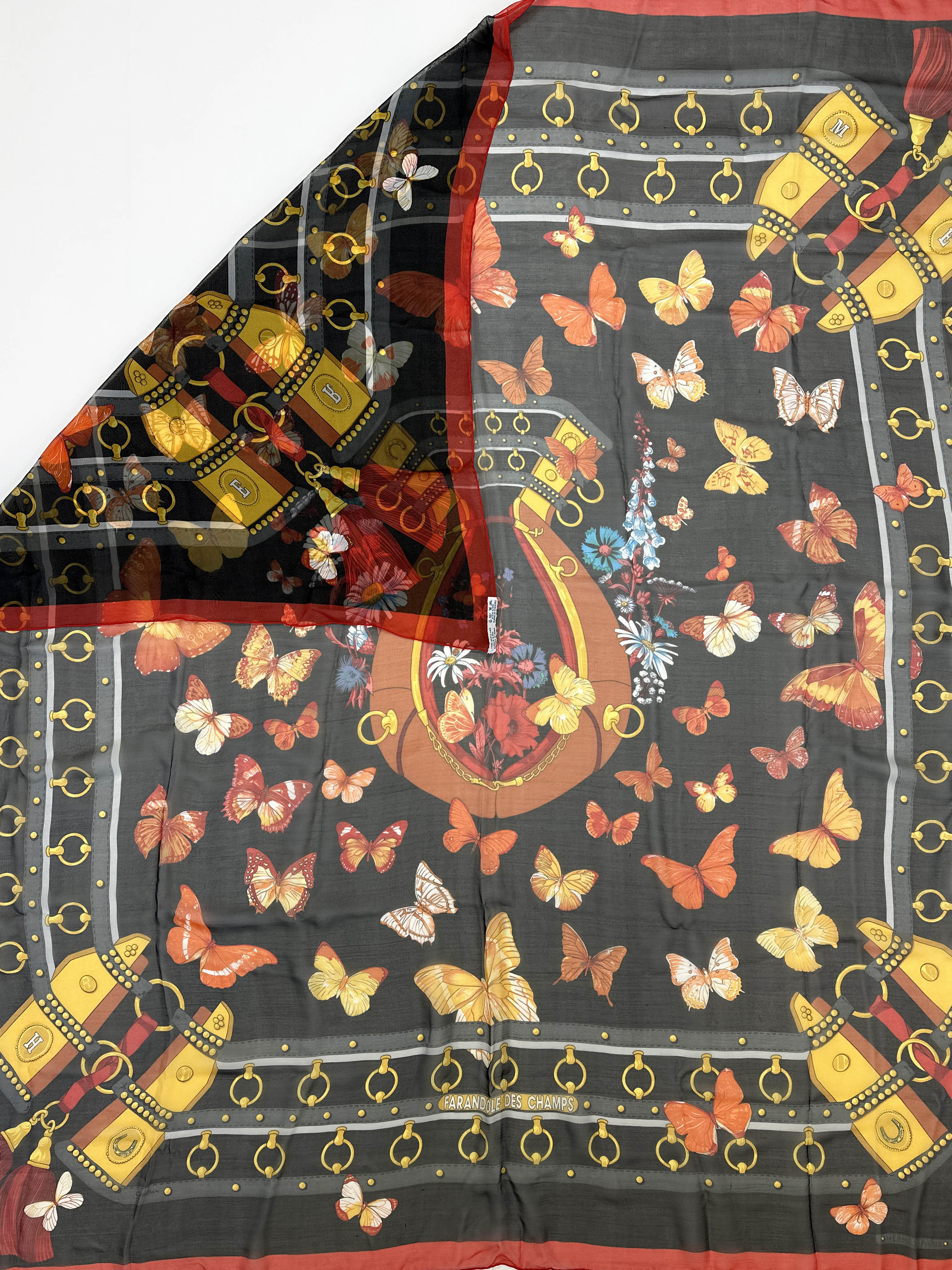 Hermès Farandole des Champs Mousseline 140