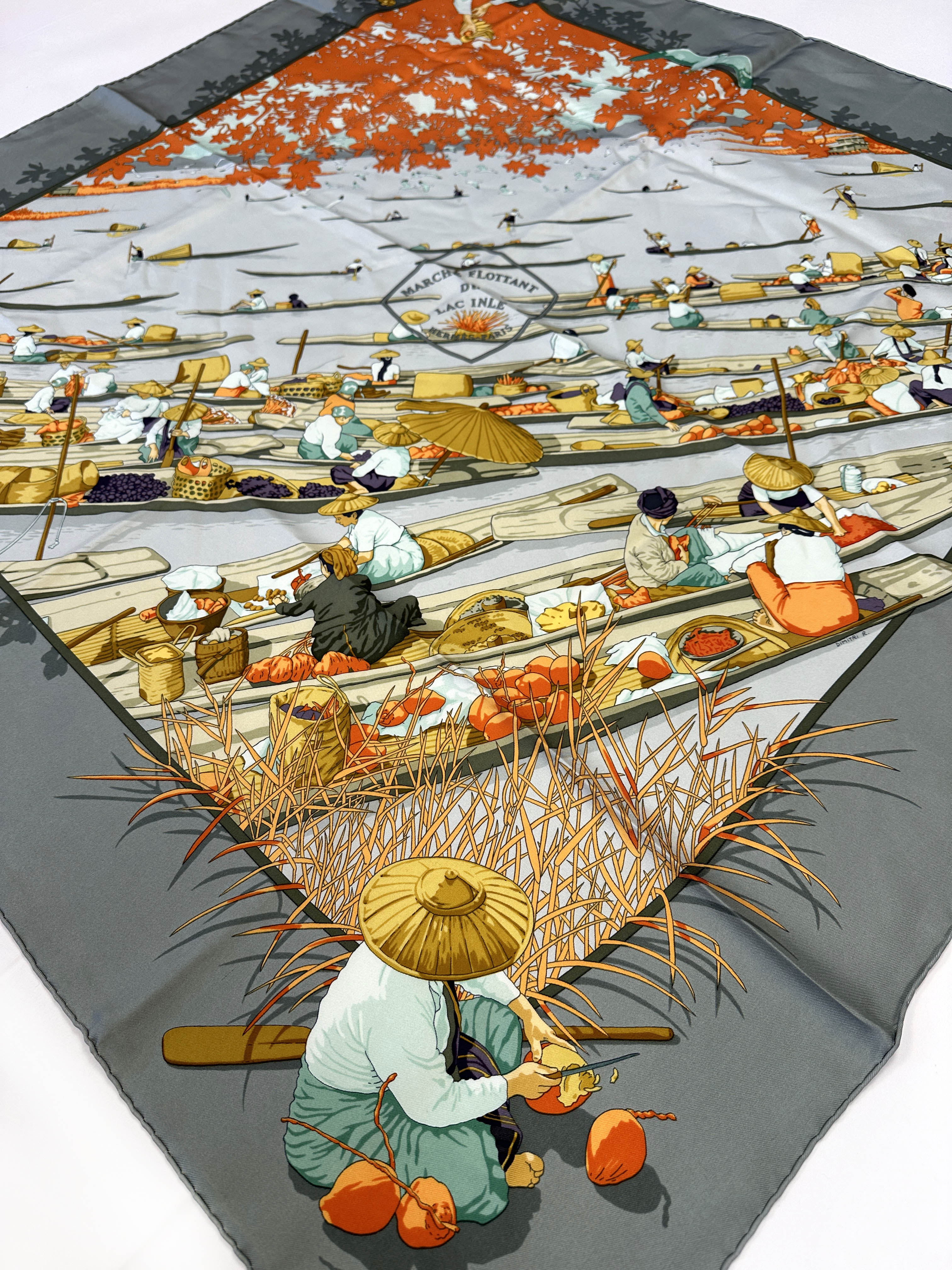 Hermès Marché Flottant Du Lac Inlé 90