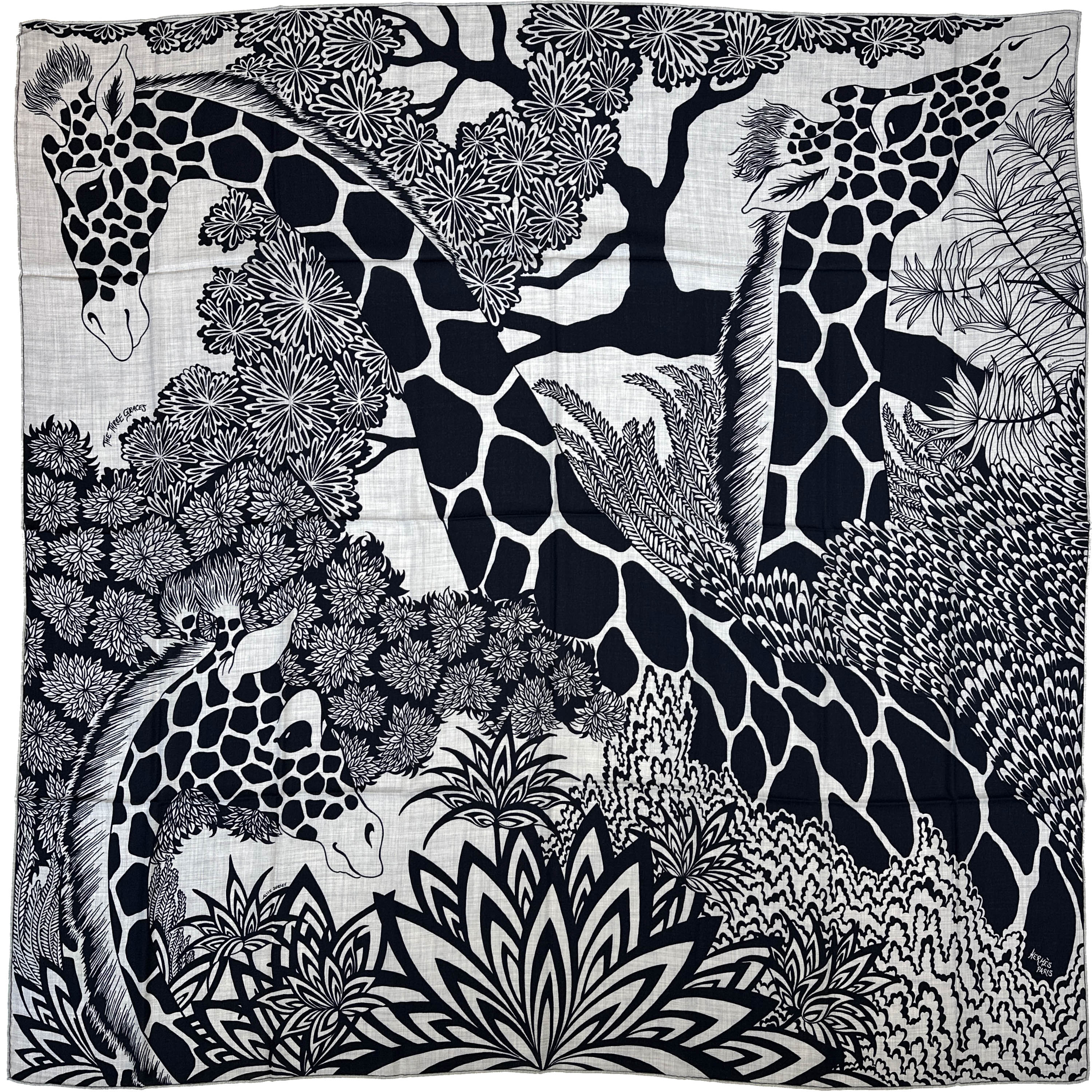 Hermès The Three Graces Cashmere Silk 140