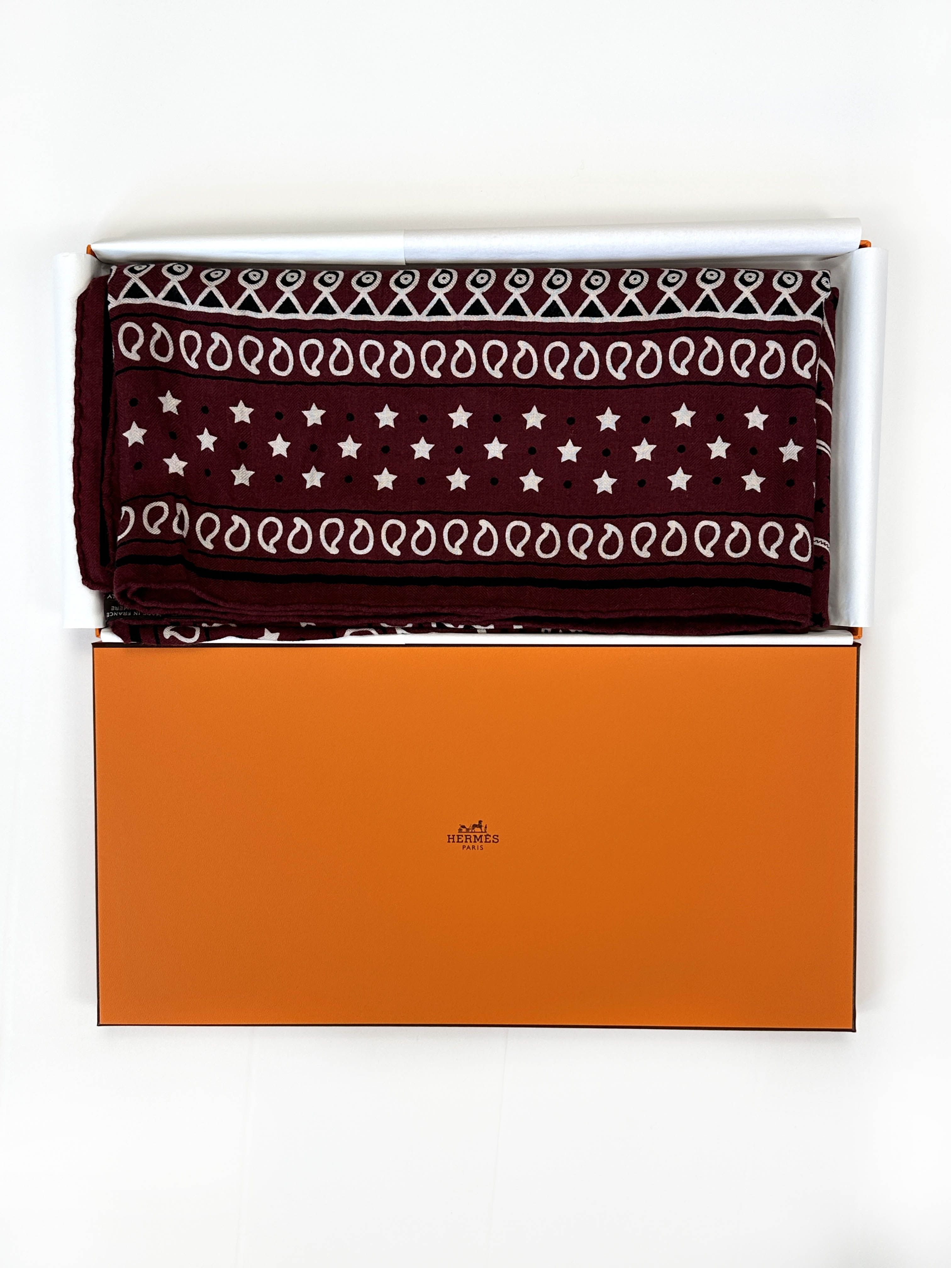 Hermès Eperon d'Or Bandana Cashmere Silk 140