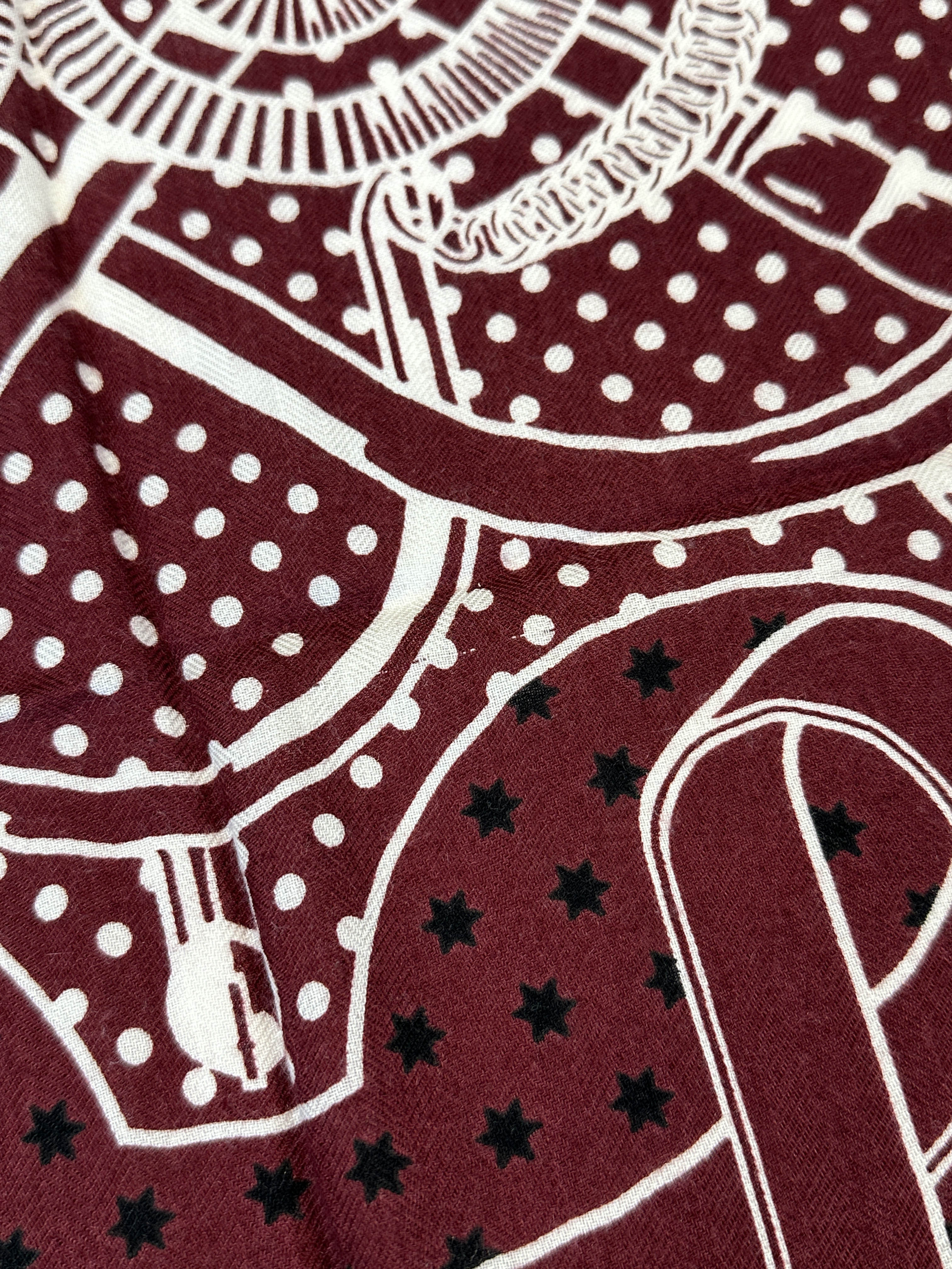 Hermès Eperon d'Or Bandana Cashmere Silk 140