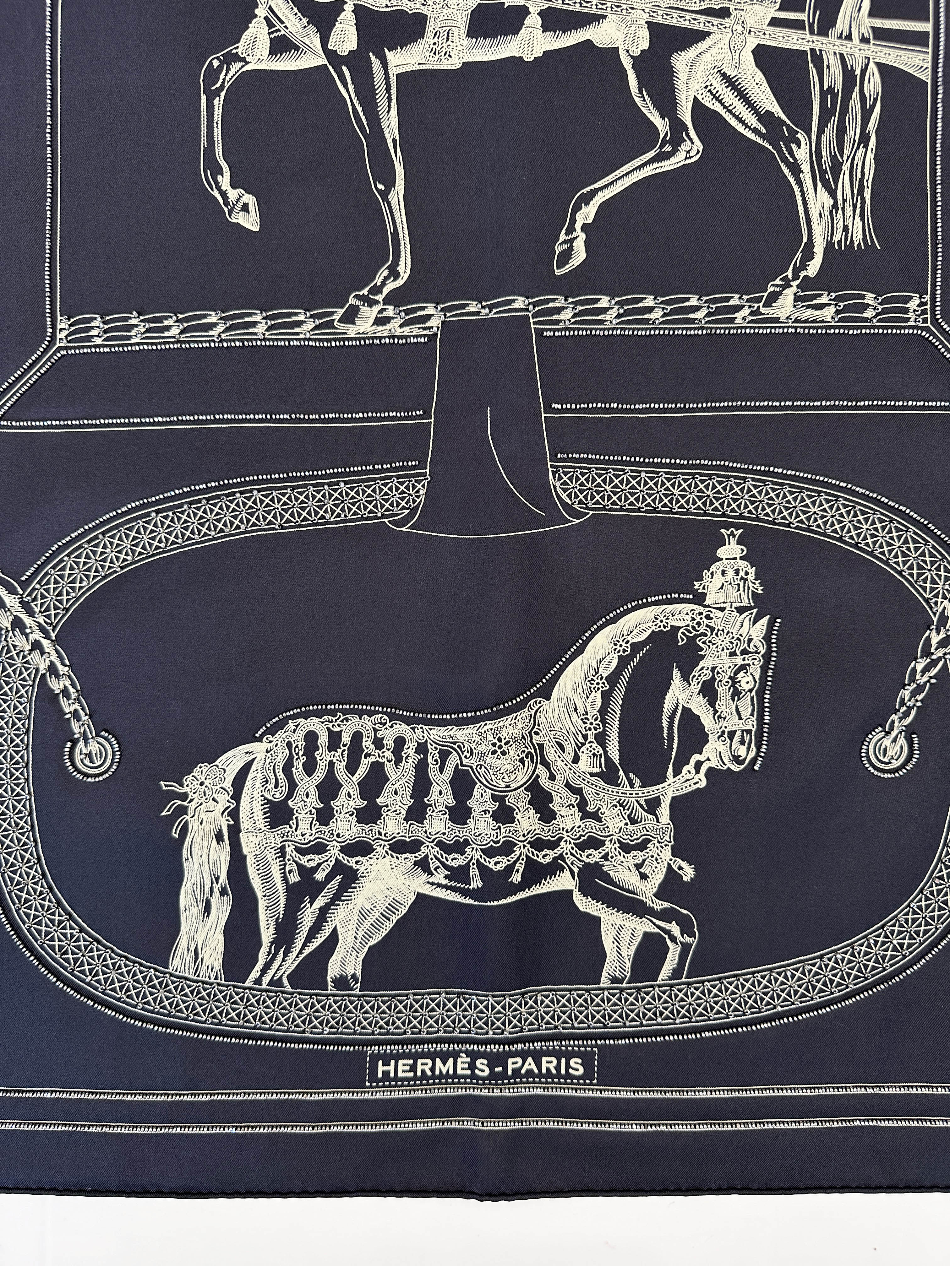 Hermès Grand Apparat Exceptional Beaded 90