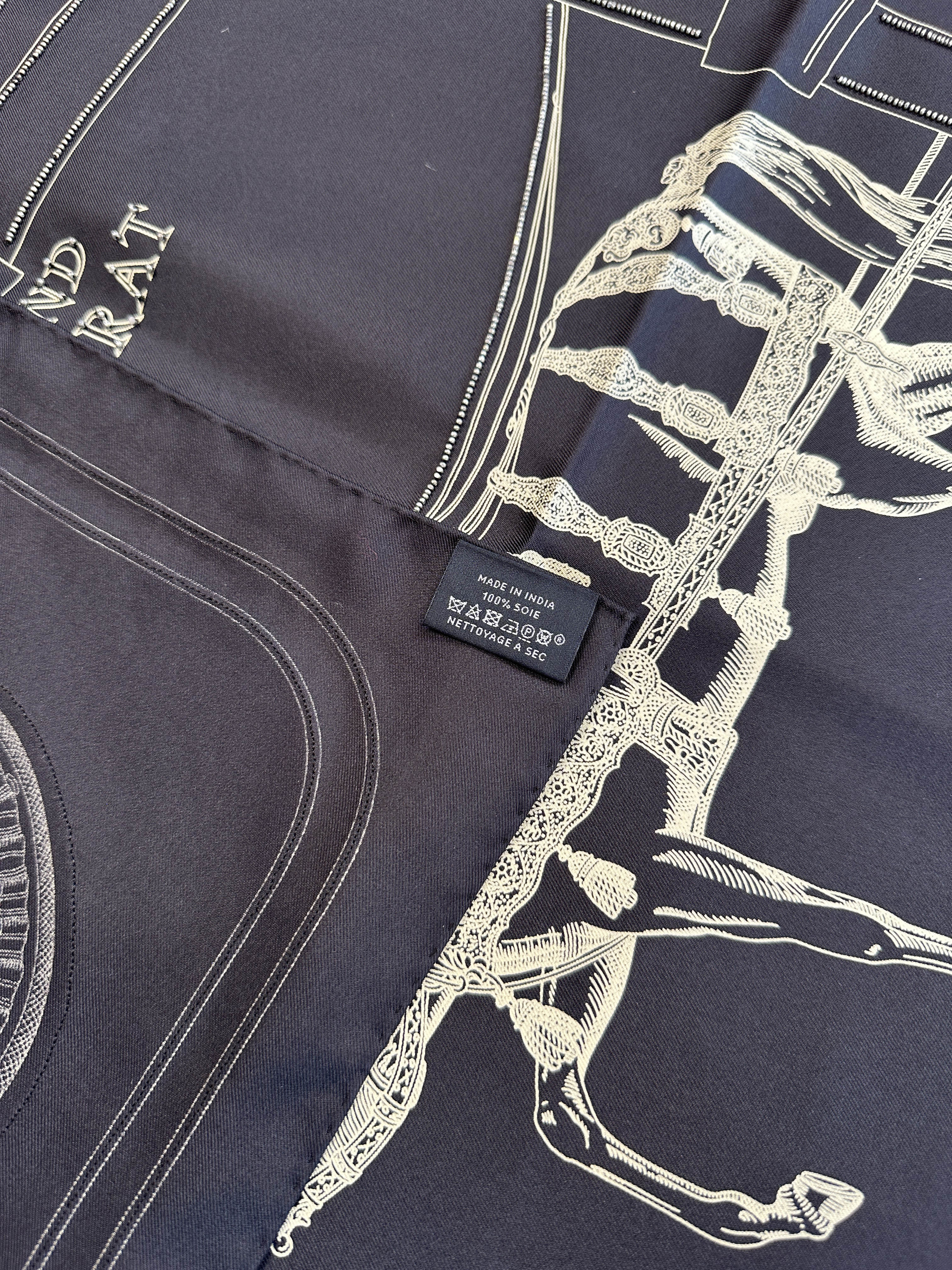 Hermès Grand Apparat Exceptional Beaded 90