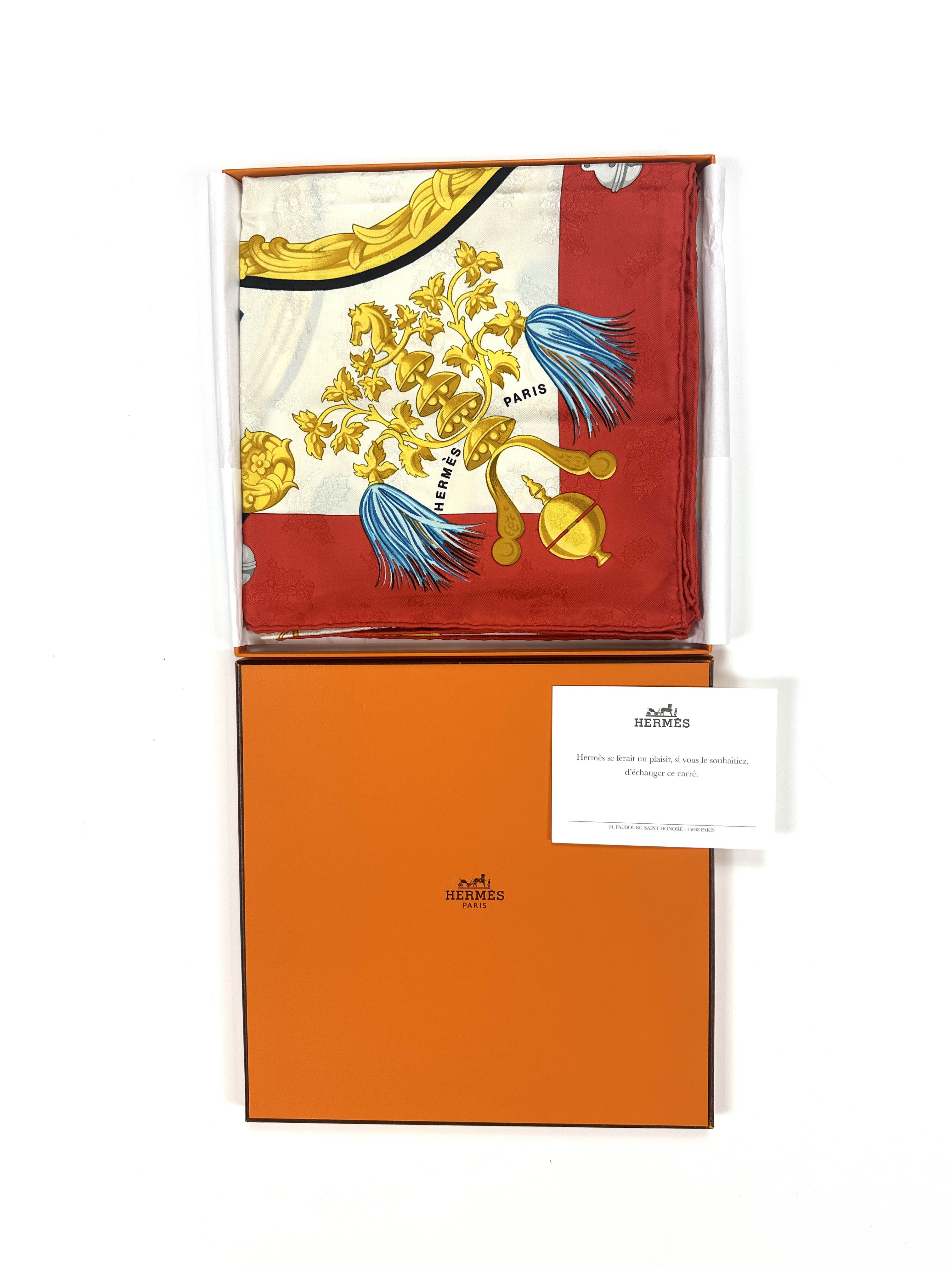 Hermès Plumes et Grelots Jacquard 90