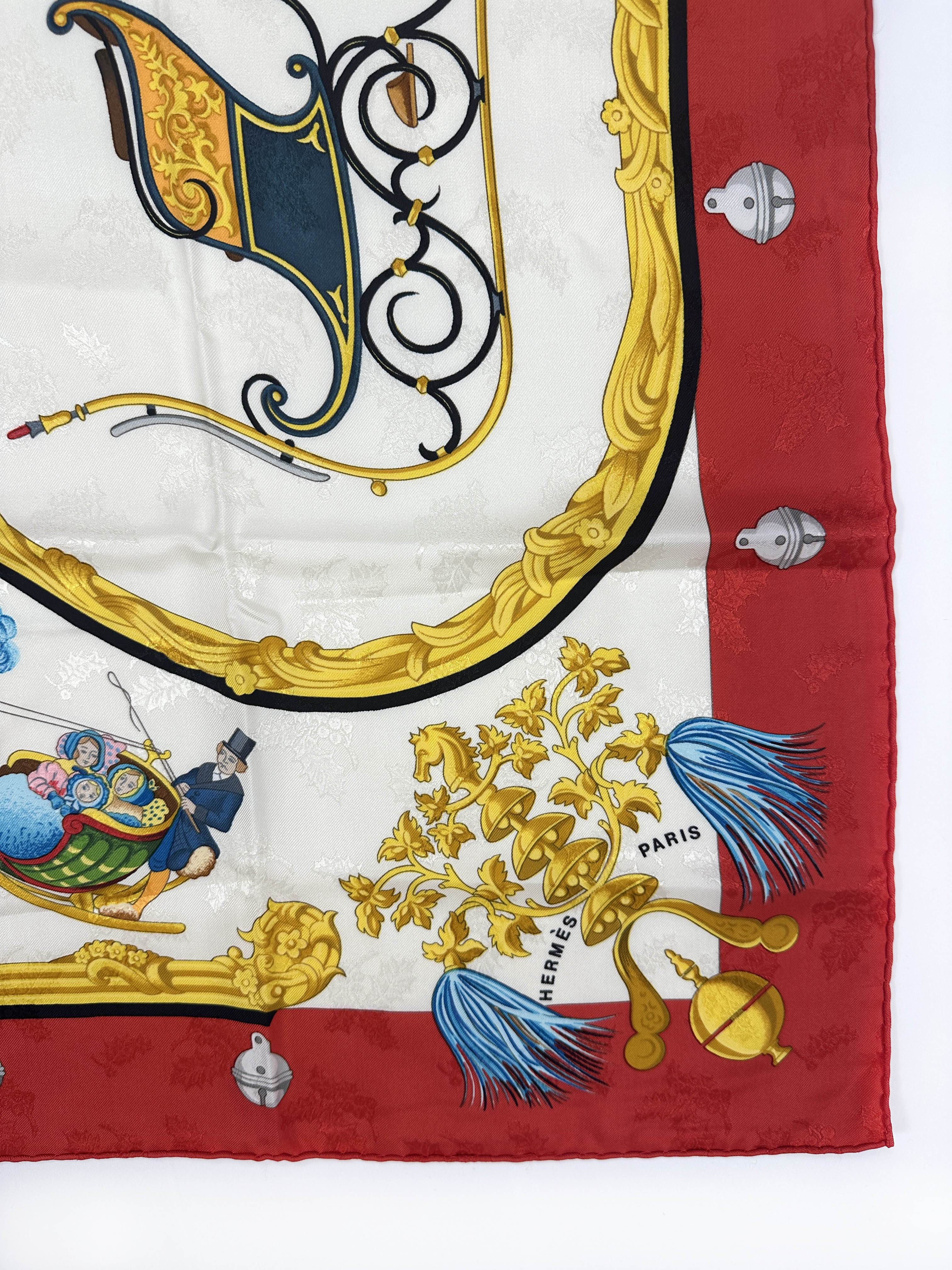 Hermès Plumes et Grelots Jacquard 90