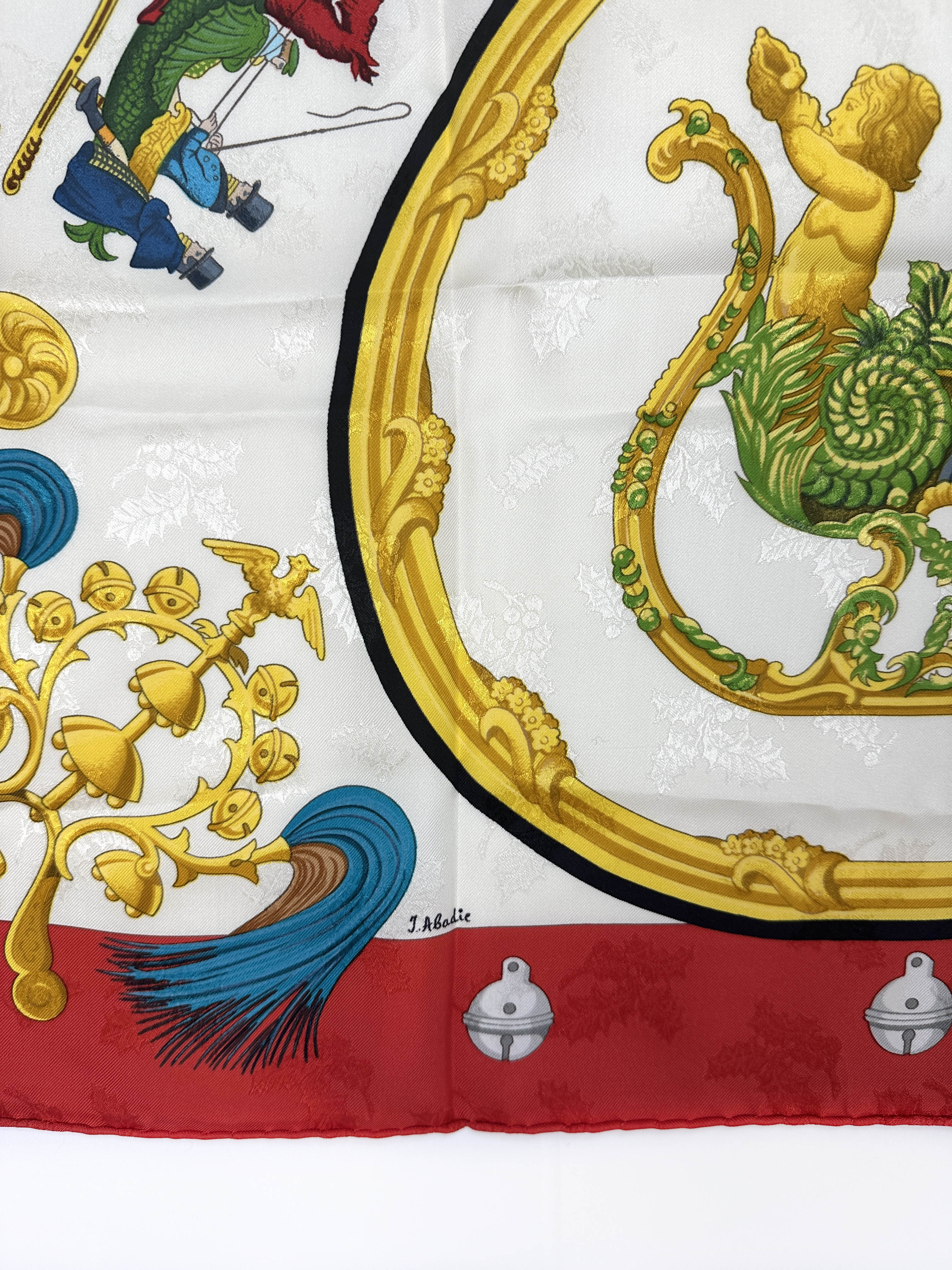 Hermès Plumes et Grelots Jacquard 90