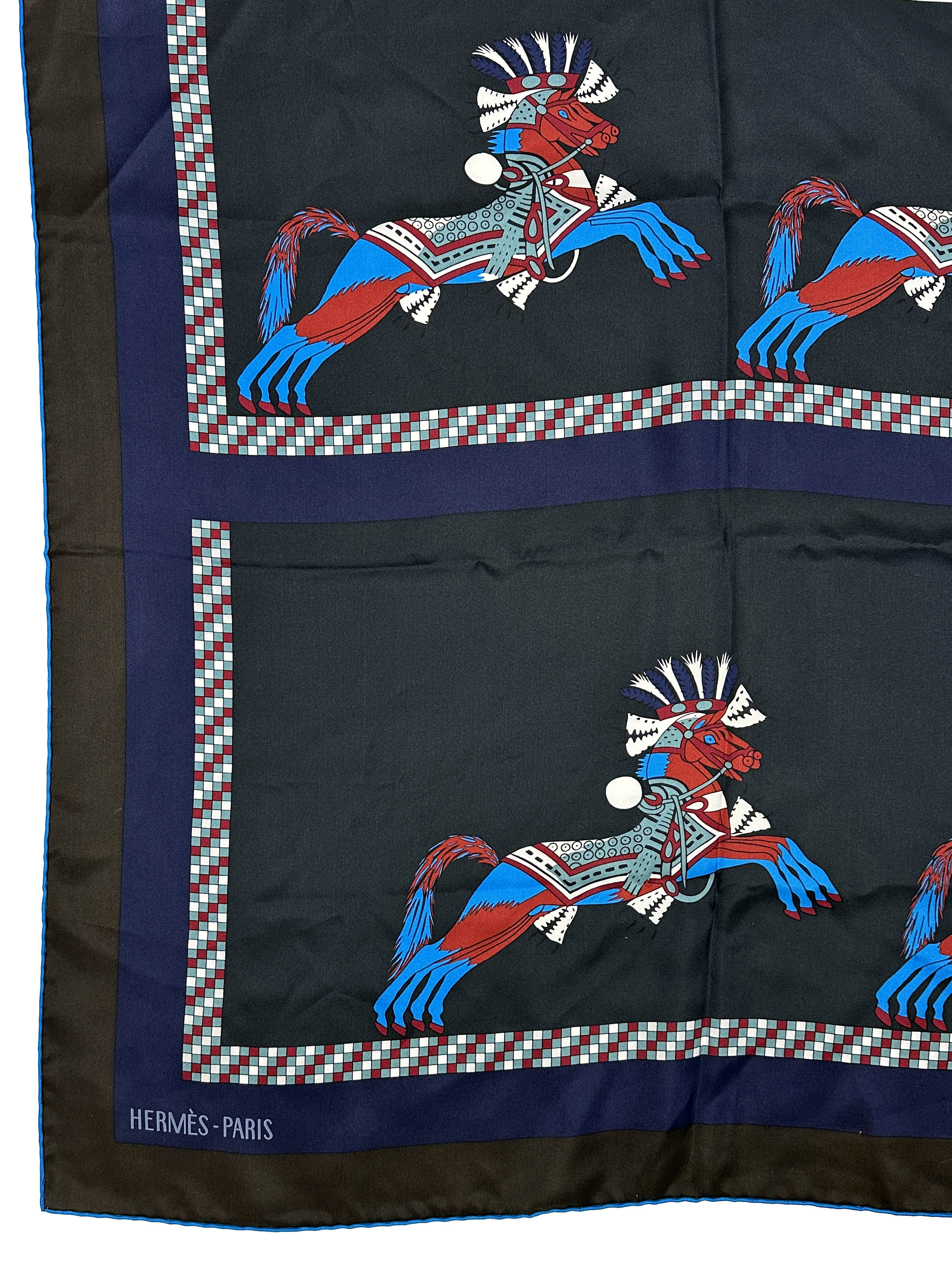 Hermès Harnais Francais en Sequences Silk 140