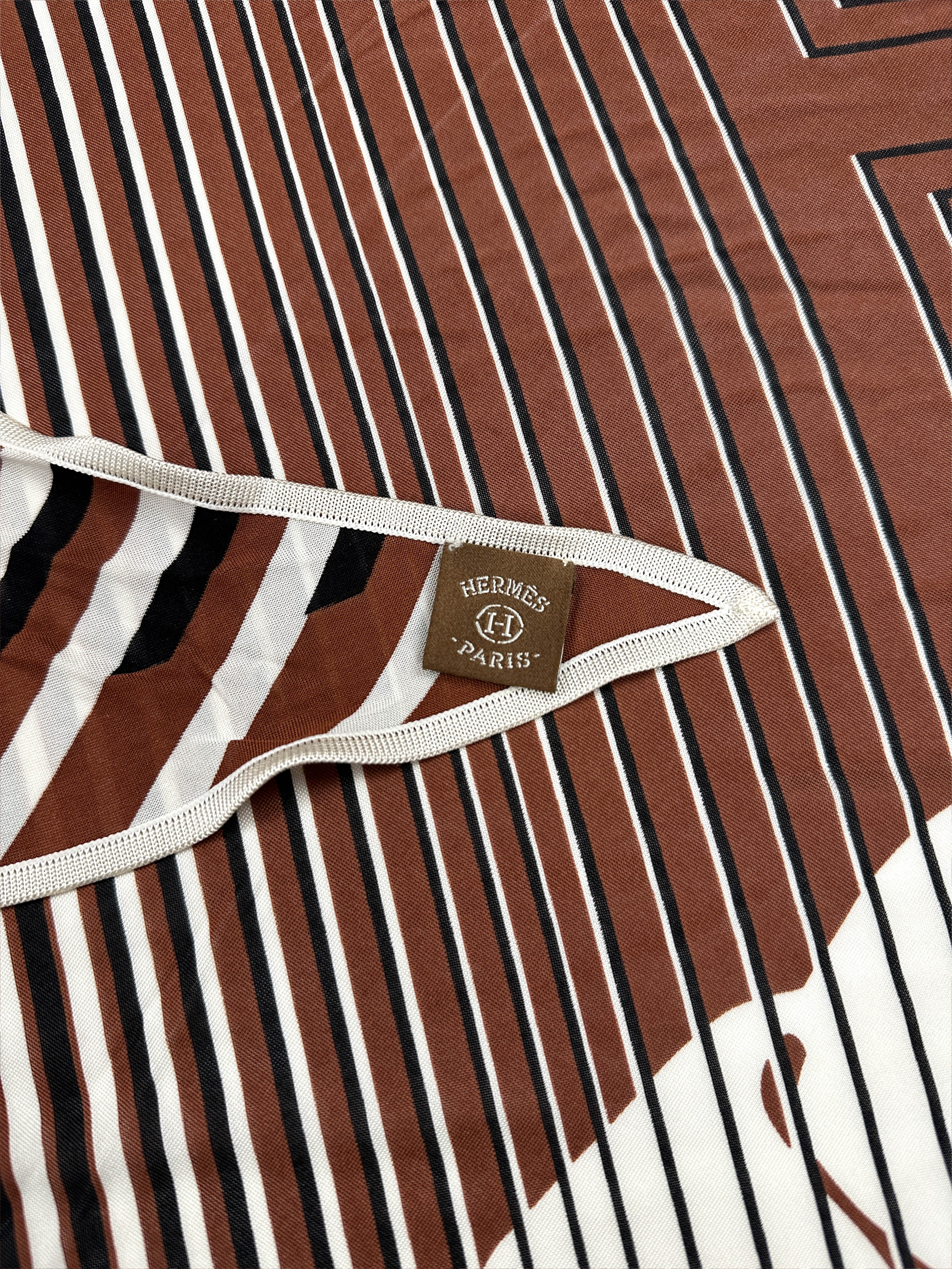 Hermès H au Galop Silk Jersey Triangle