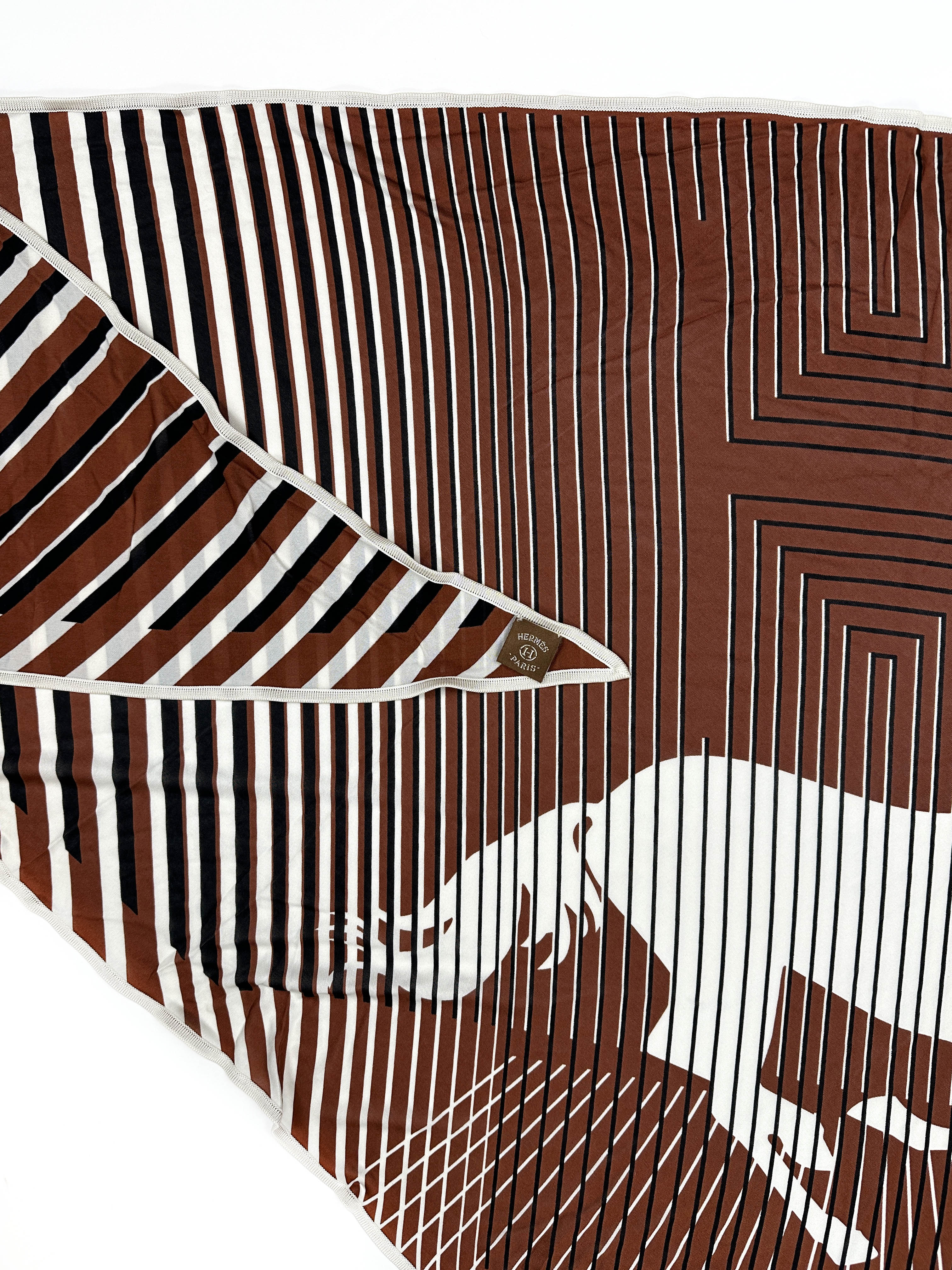 Hermès H au Galop Silk Jersey Triangle