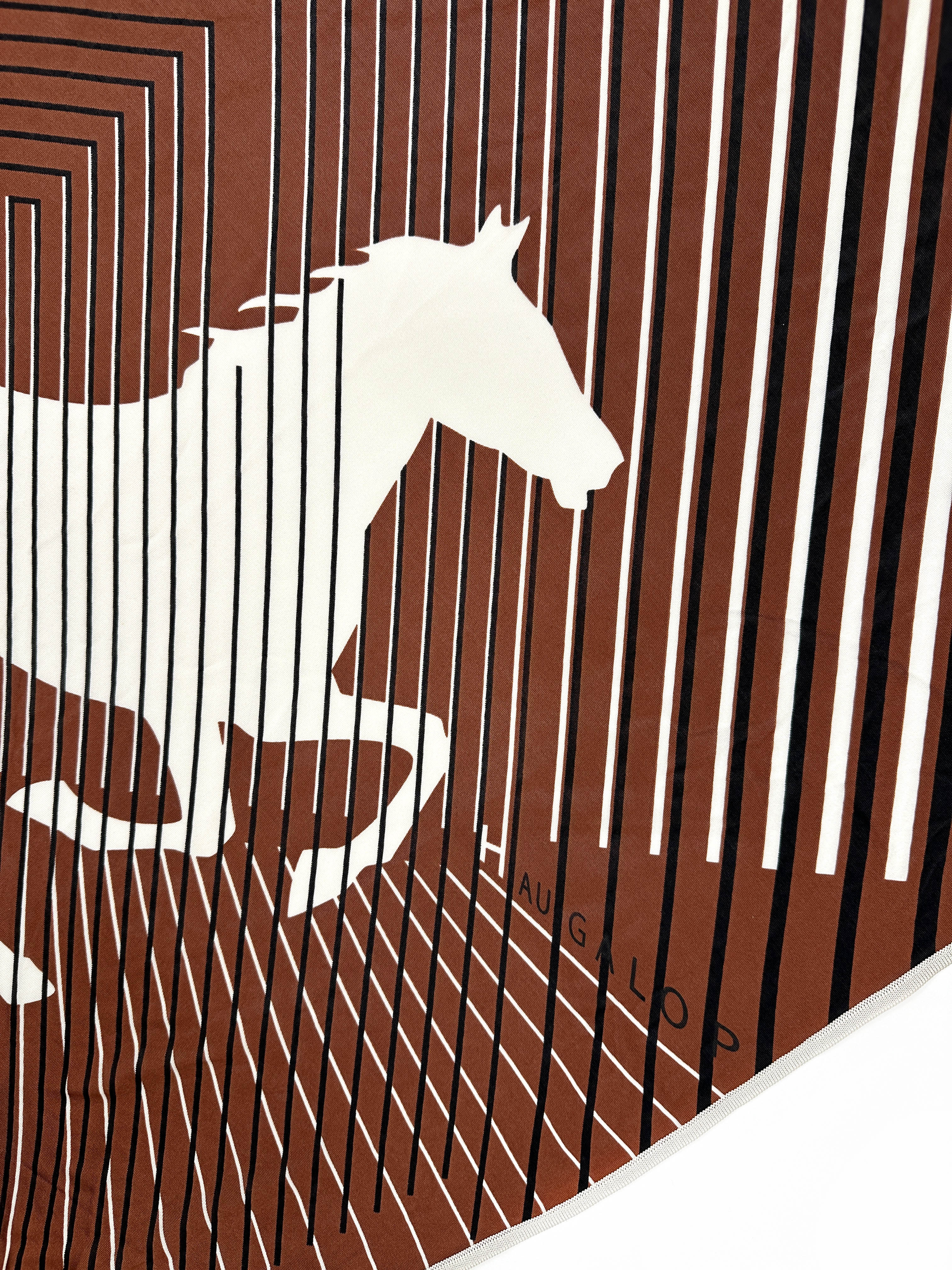 Hermès H au Galop Silk Jersey Triangle