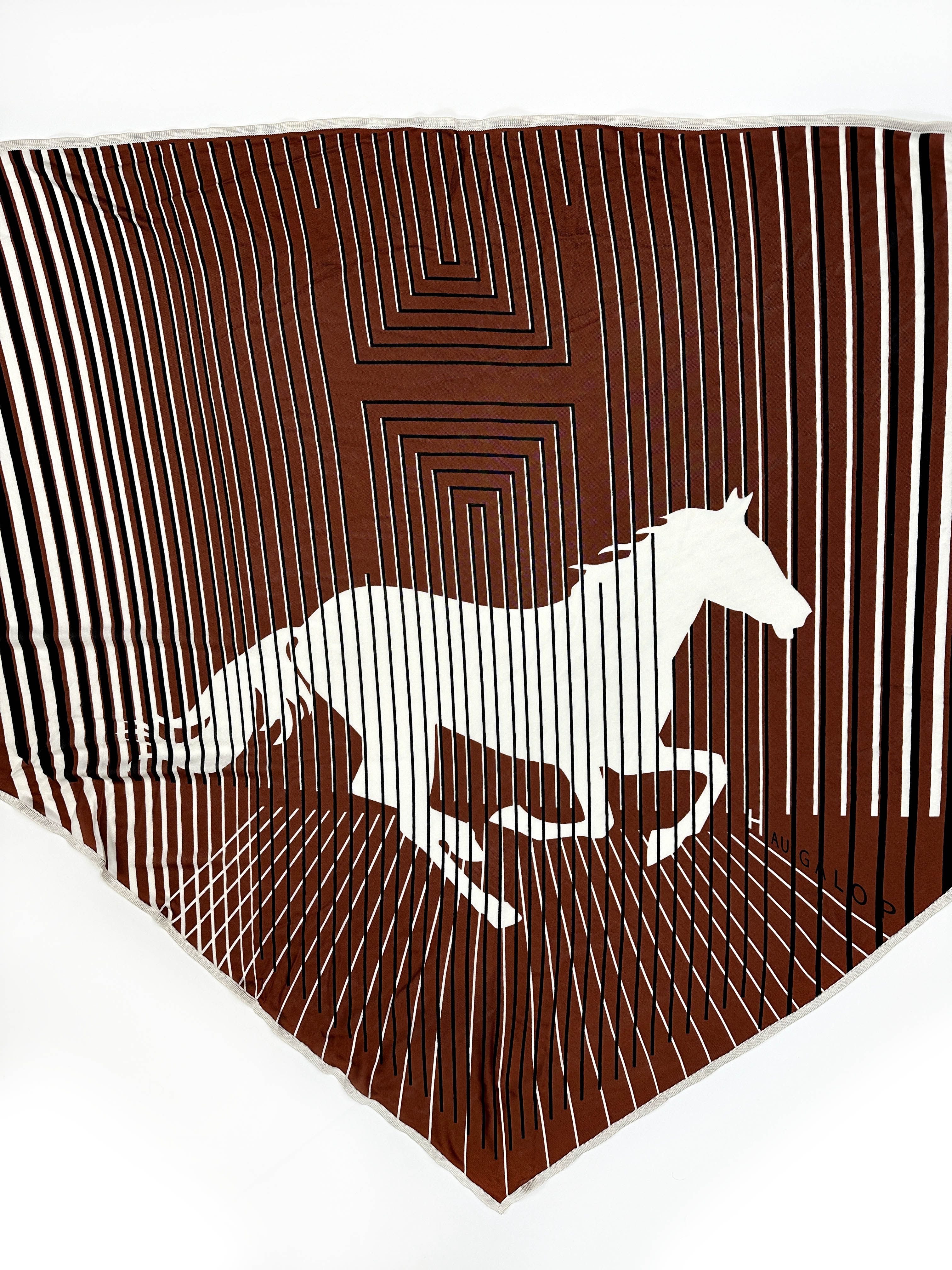 Hermès H au Galop Silk Jersey Triangle