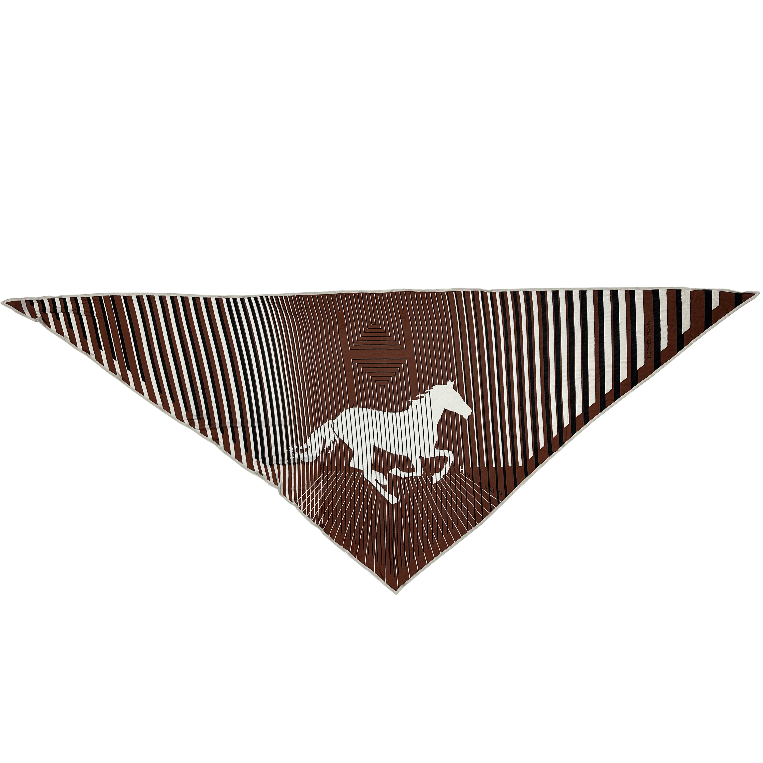 Hermès H au Galop Silk Jersey Triangle