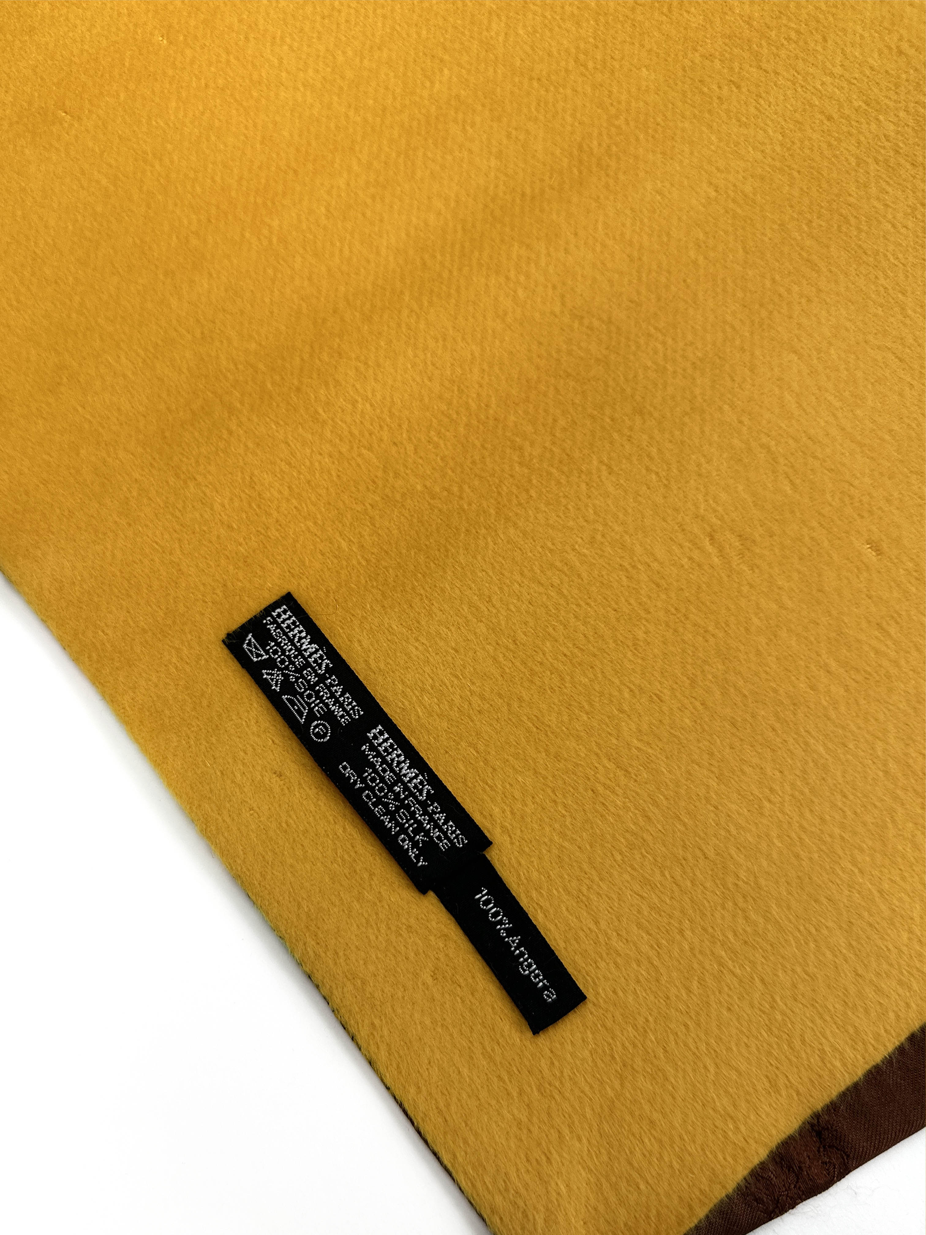 Hermès Joies d'Hiver Jacquard Silk Angora Shawl