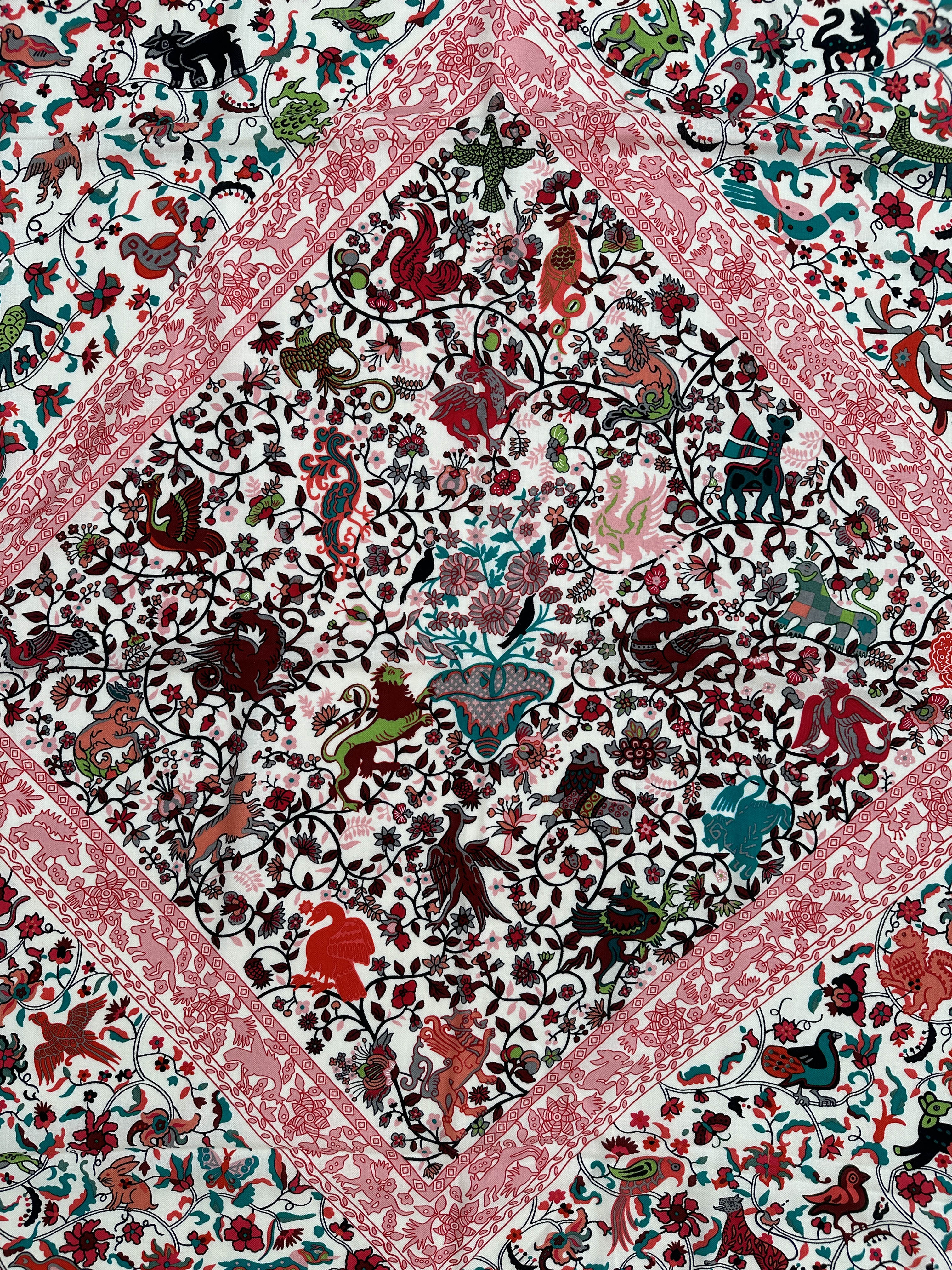 Hermès Jardins de Soie Cashmere Silk 140
