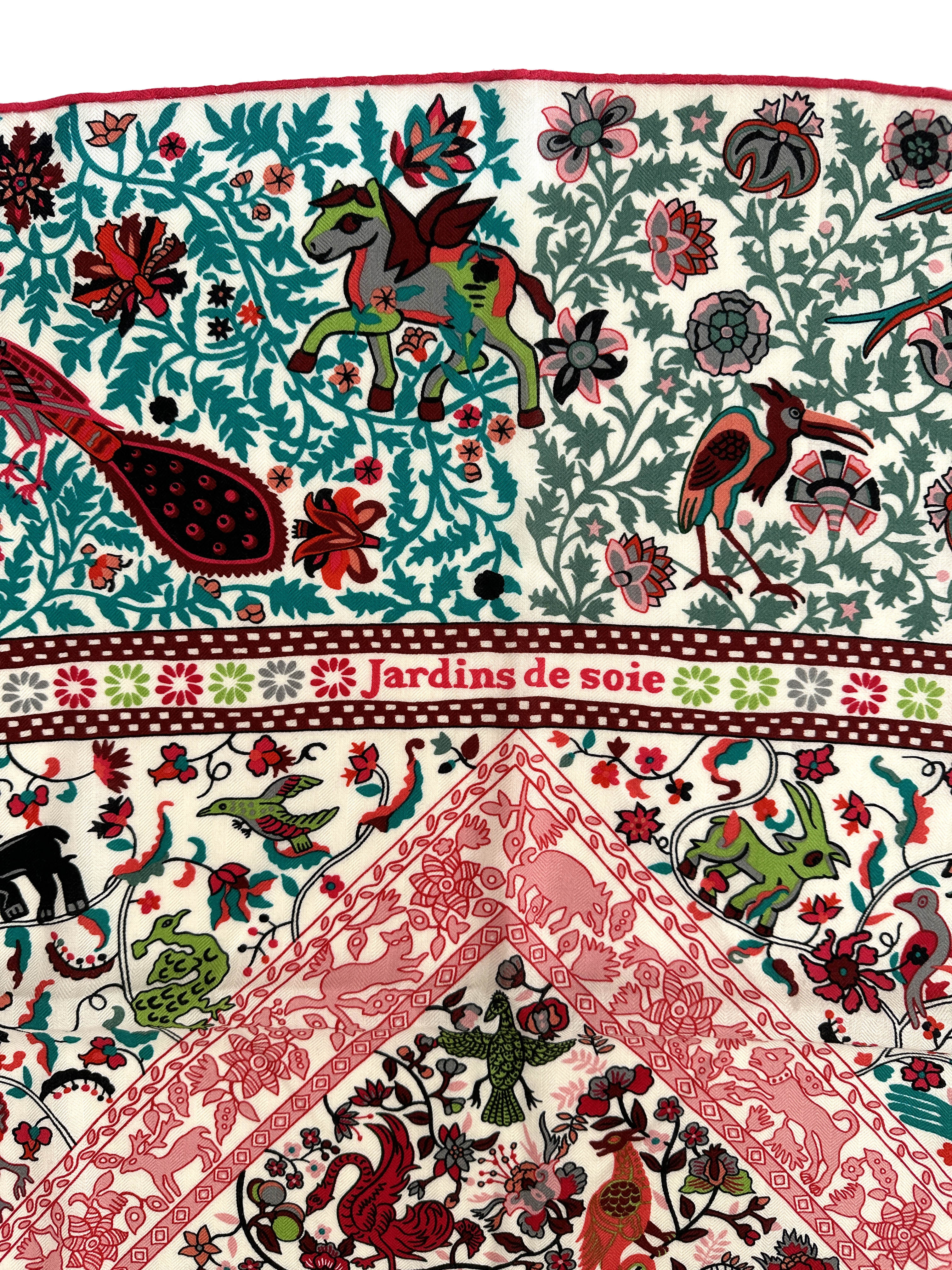 Hermès Jardins de Soie Cashmere Silk 140