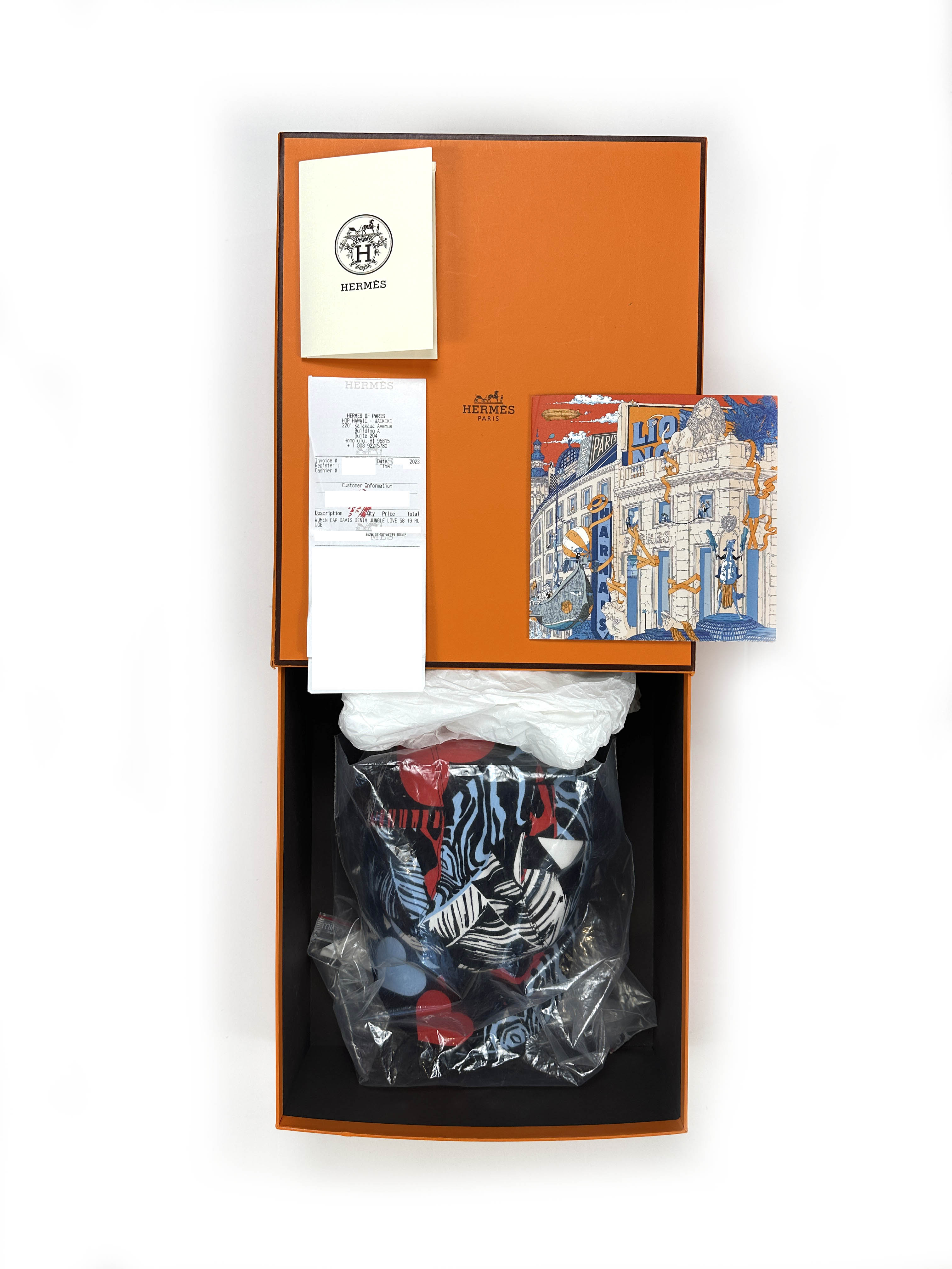 Hermès Davis Denim Jungle Love Cap