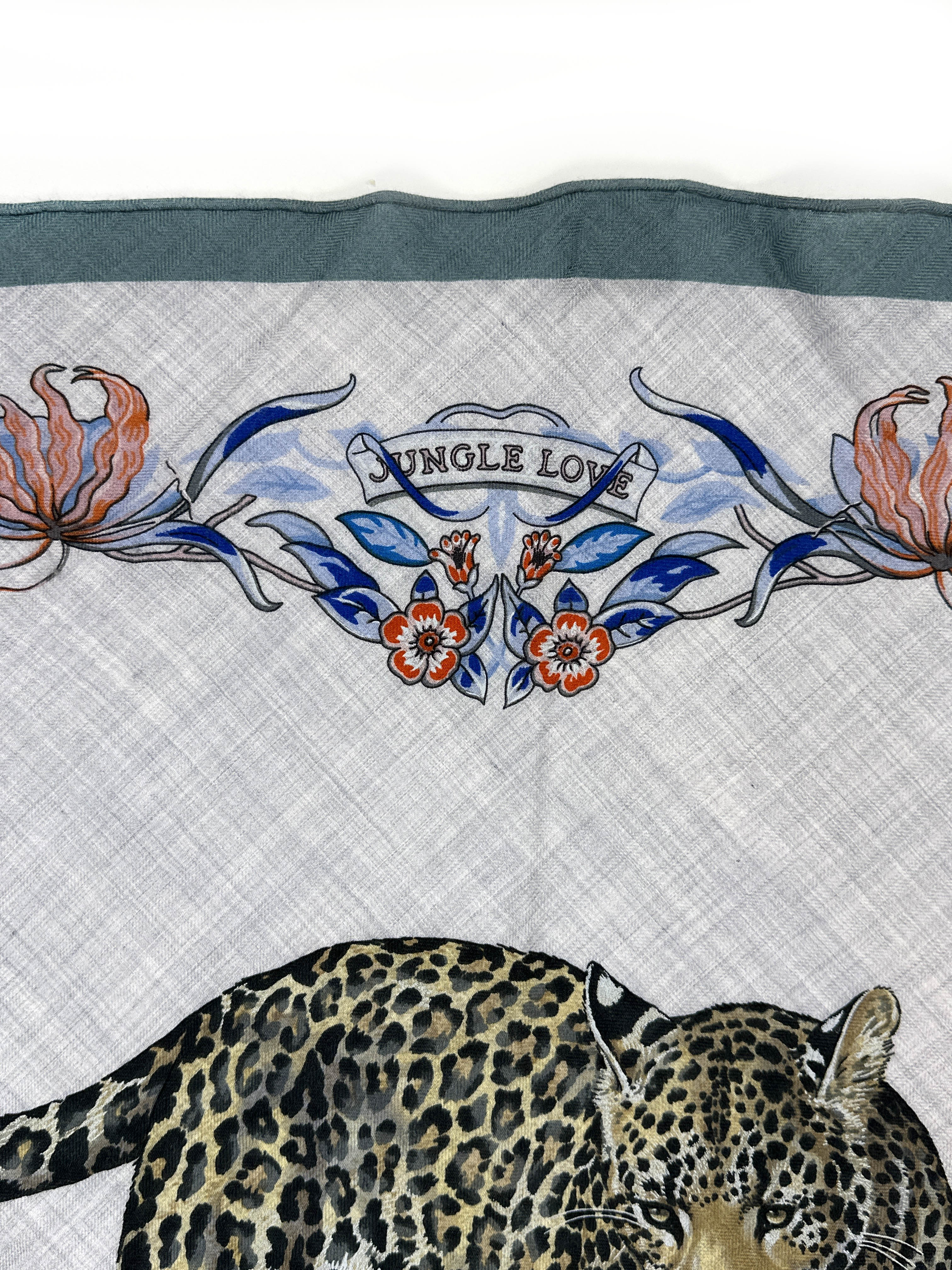 Hermès Jungle Love Cashmere Silk Giant Triangle