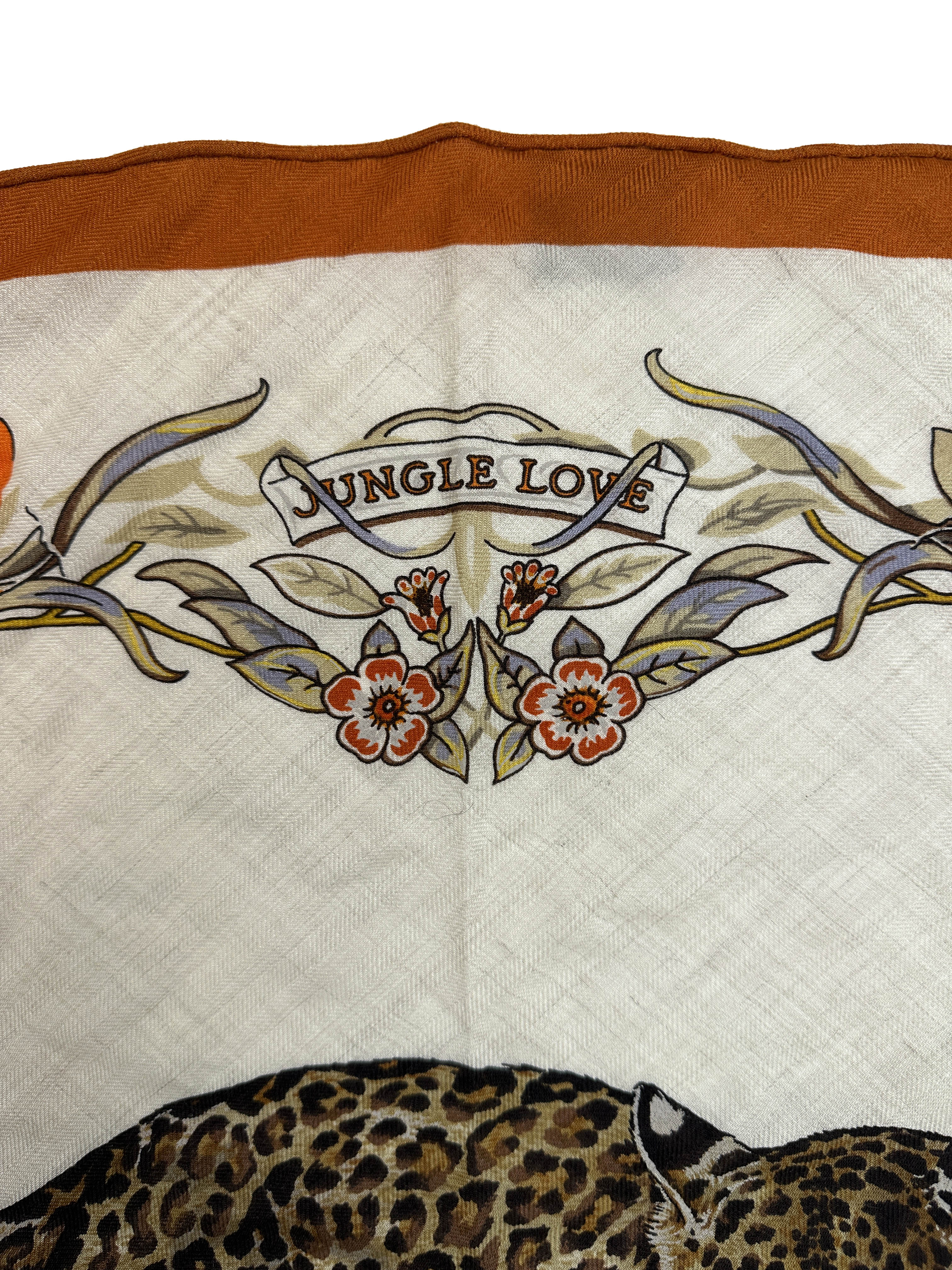 Hermès Jungle Love Cashmere Silk Giant Triangle