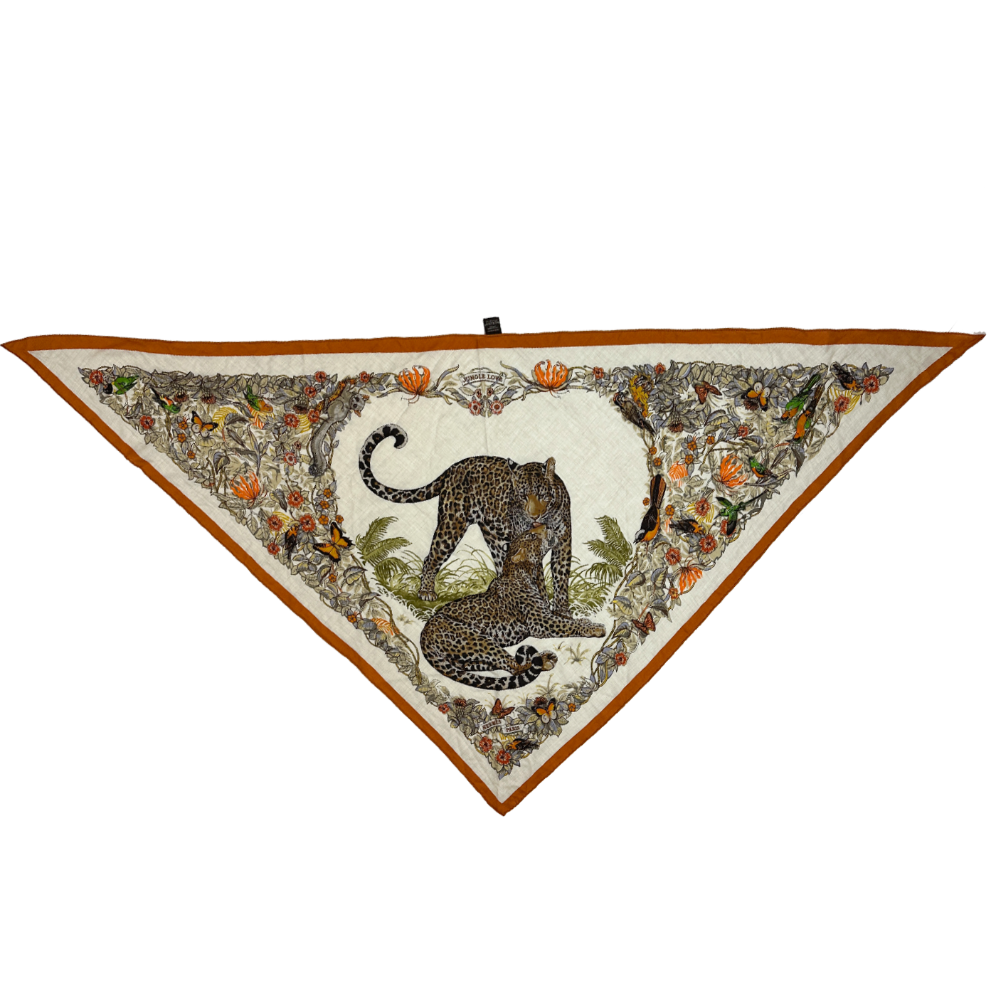 Hermès Jungle Love Cashmere Silk Giant Triangle