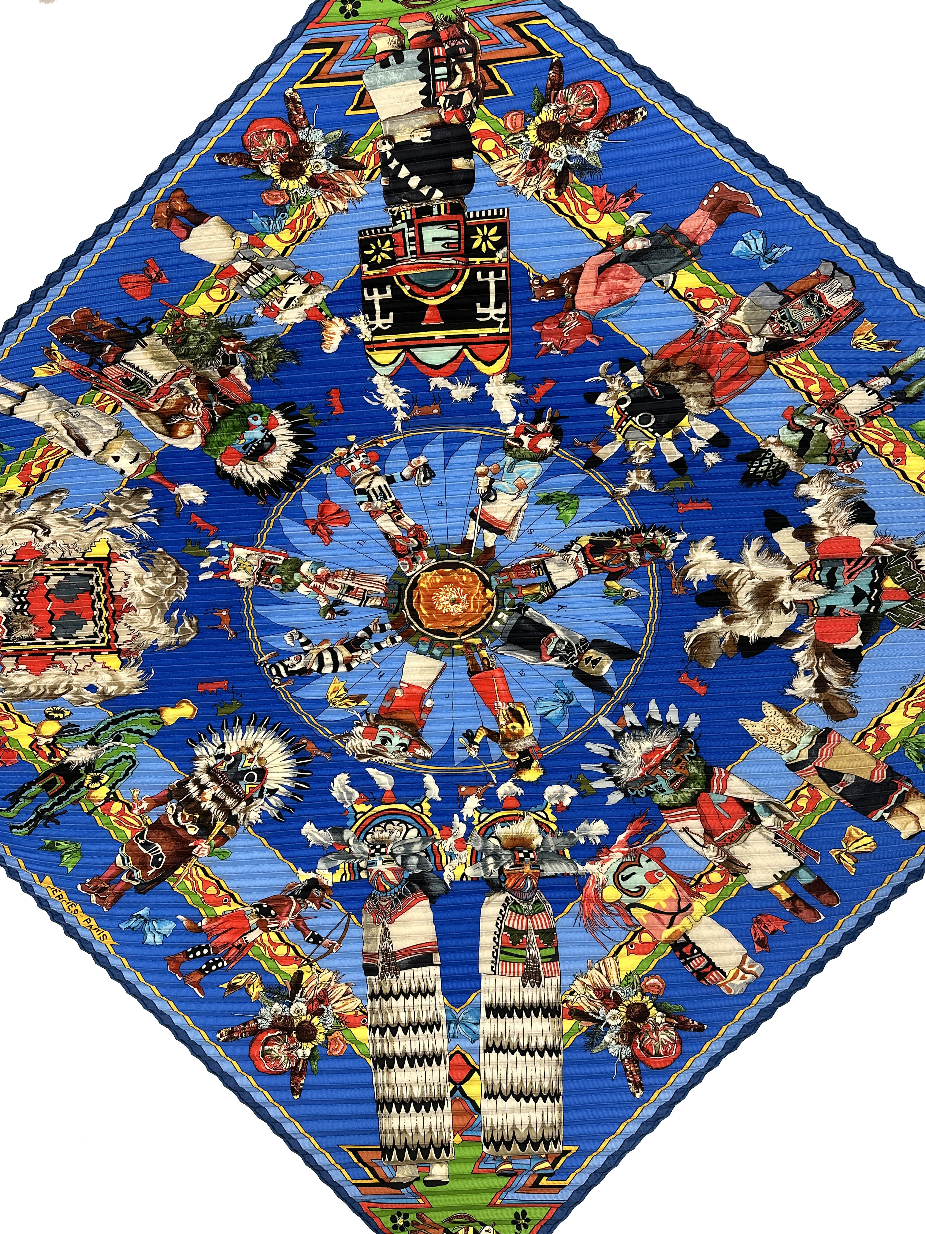 Hermès Kachinas Plissé 90