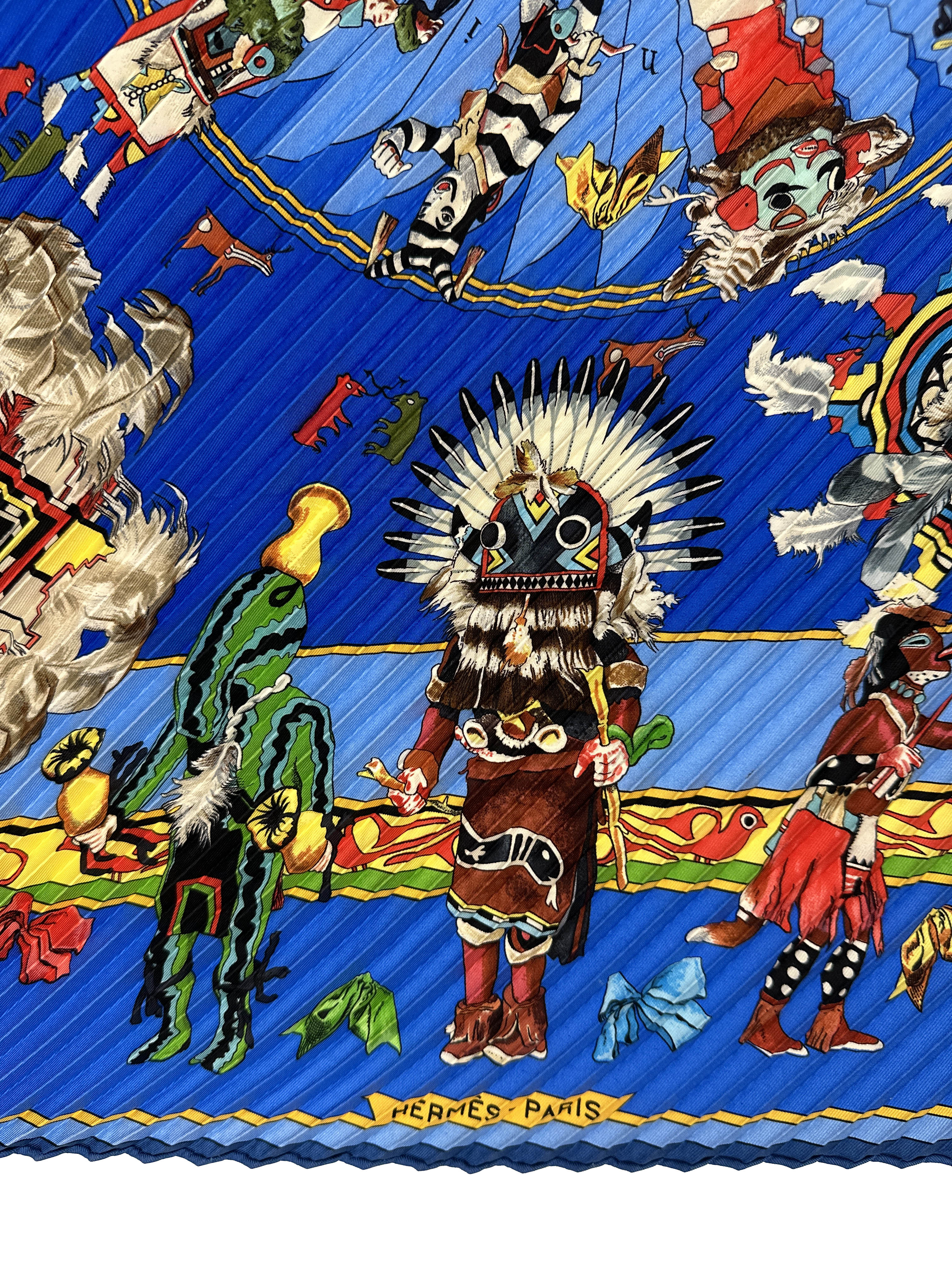 Hermès Kachinas Plissé 90
