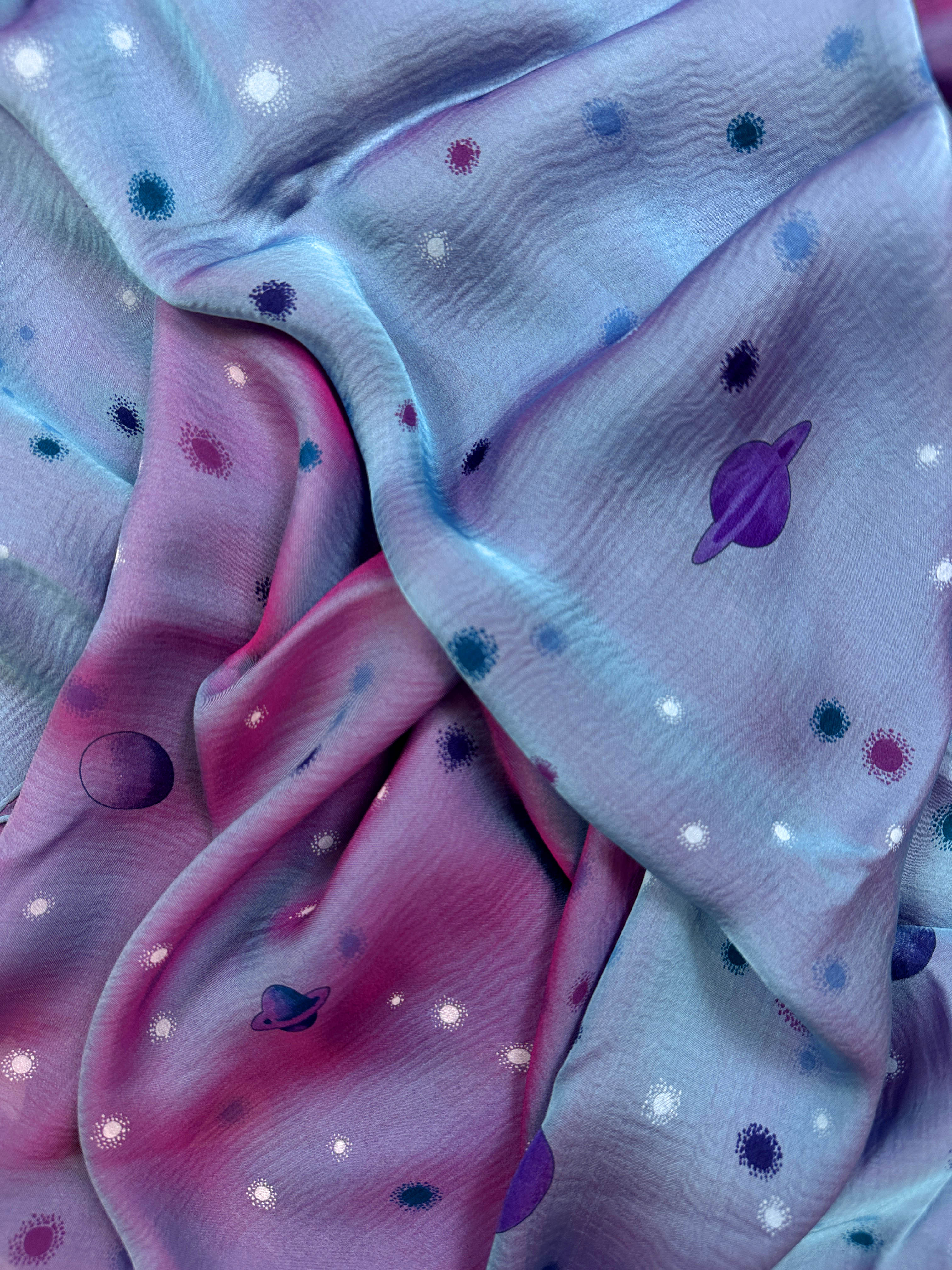Hermès La Voie Lactée Changeante Mousseline Shawl