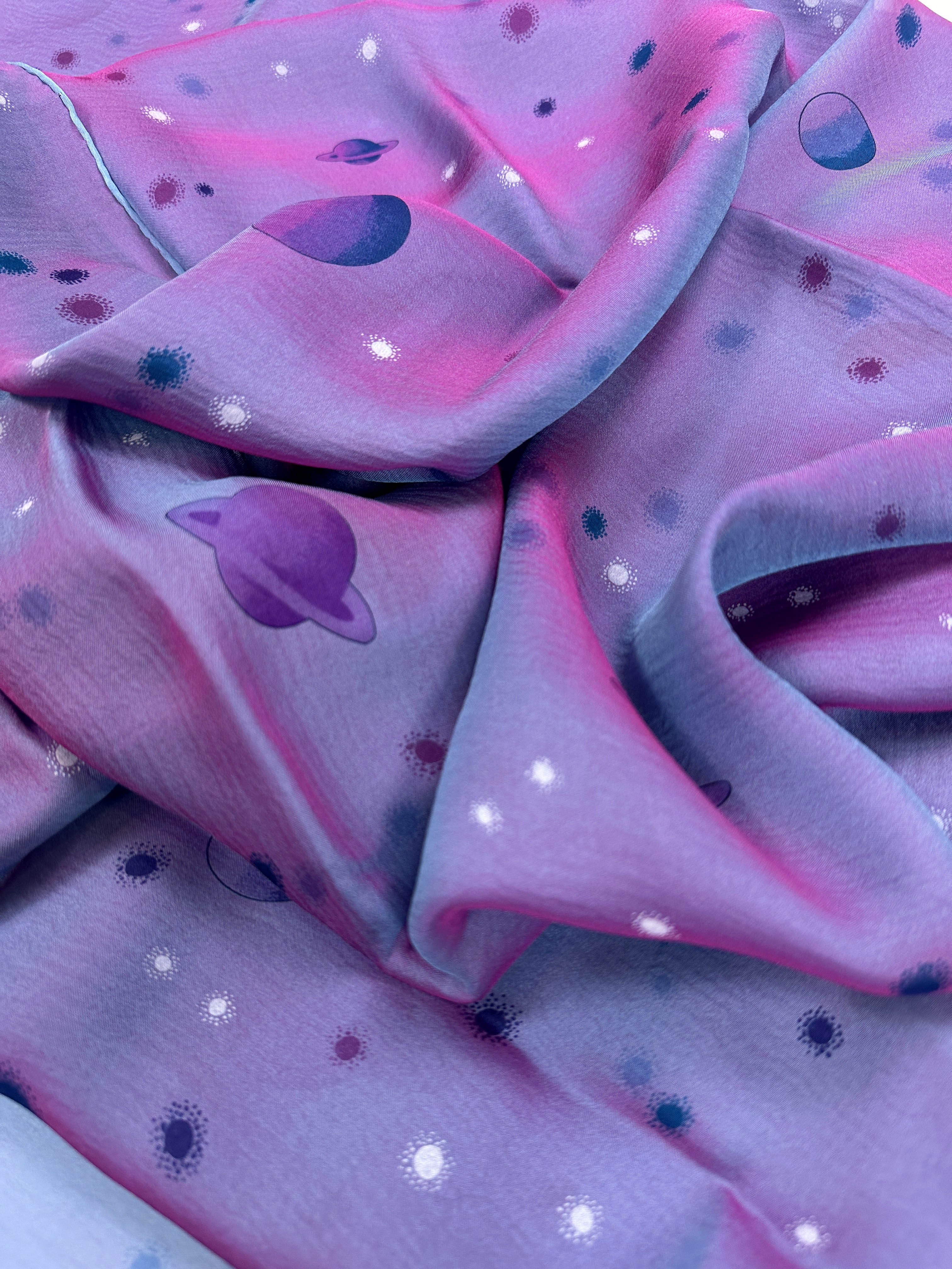 Hermès La Voie Lactée Changeante Mousseline Shawl