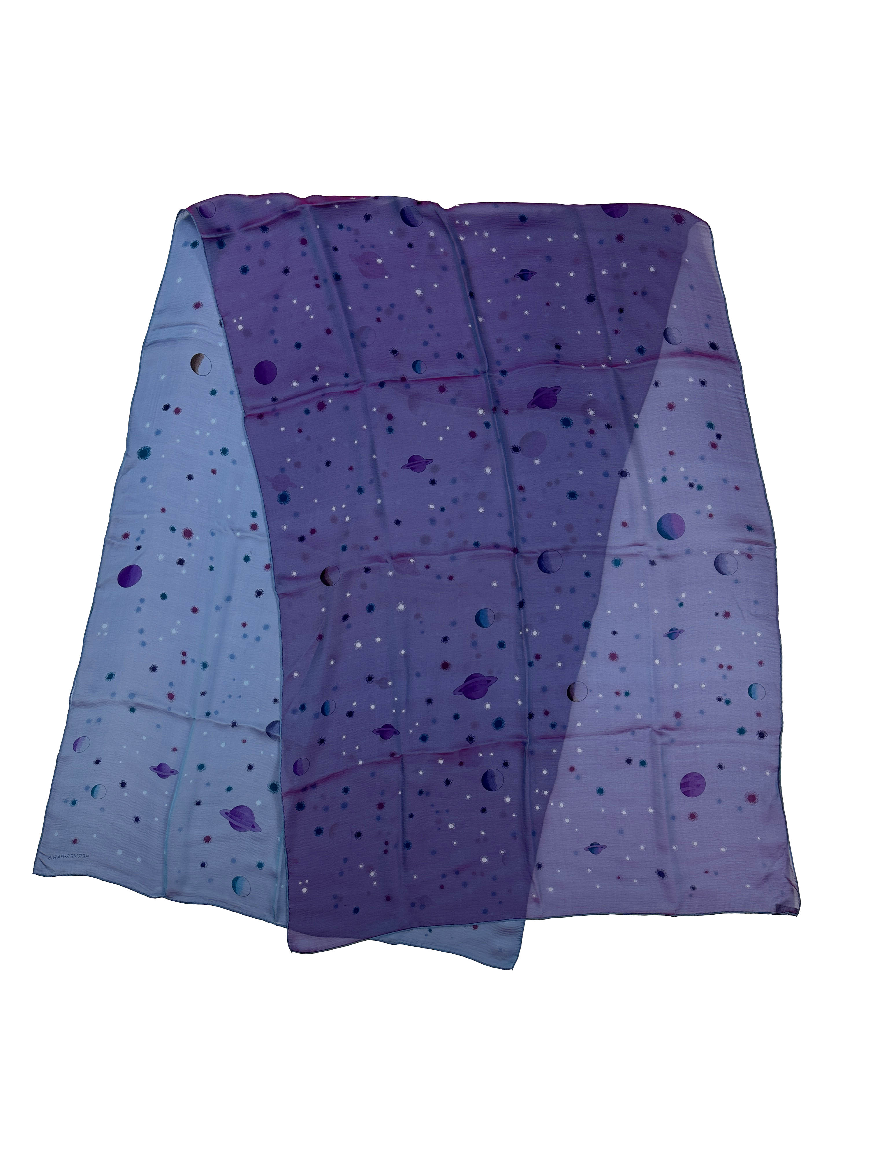 Hermès La Voie Lactée Changeante Mousseline Shawl