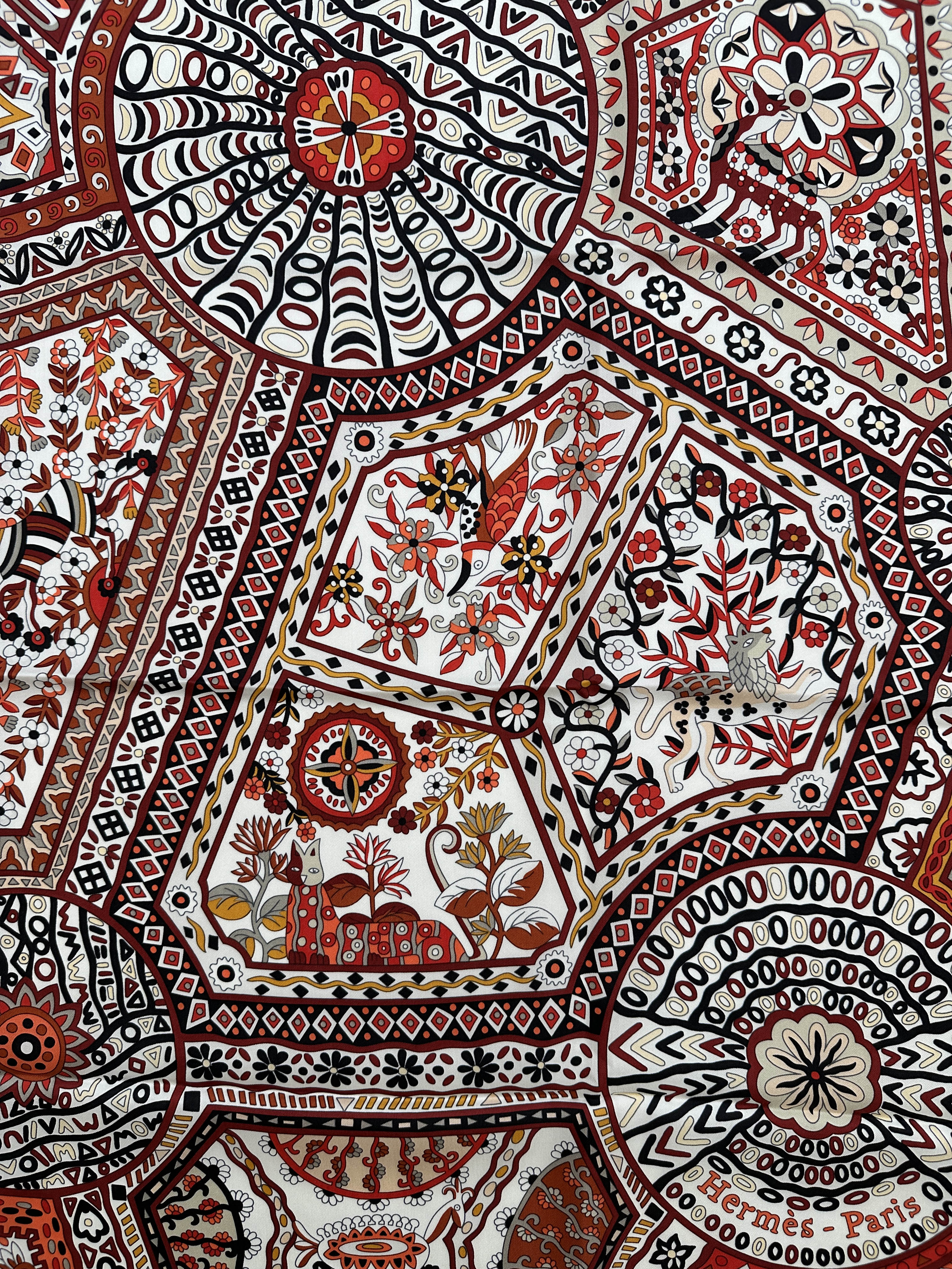 Hermès Les Chemins Secrets Silk 140