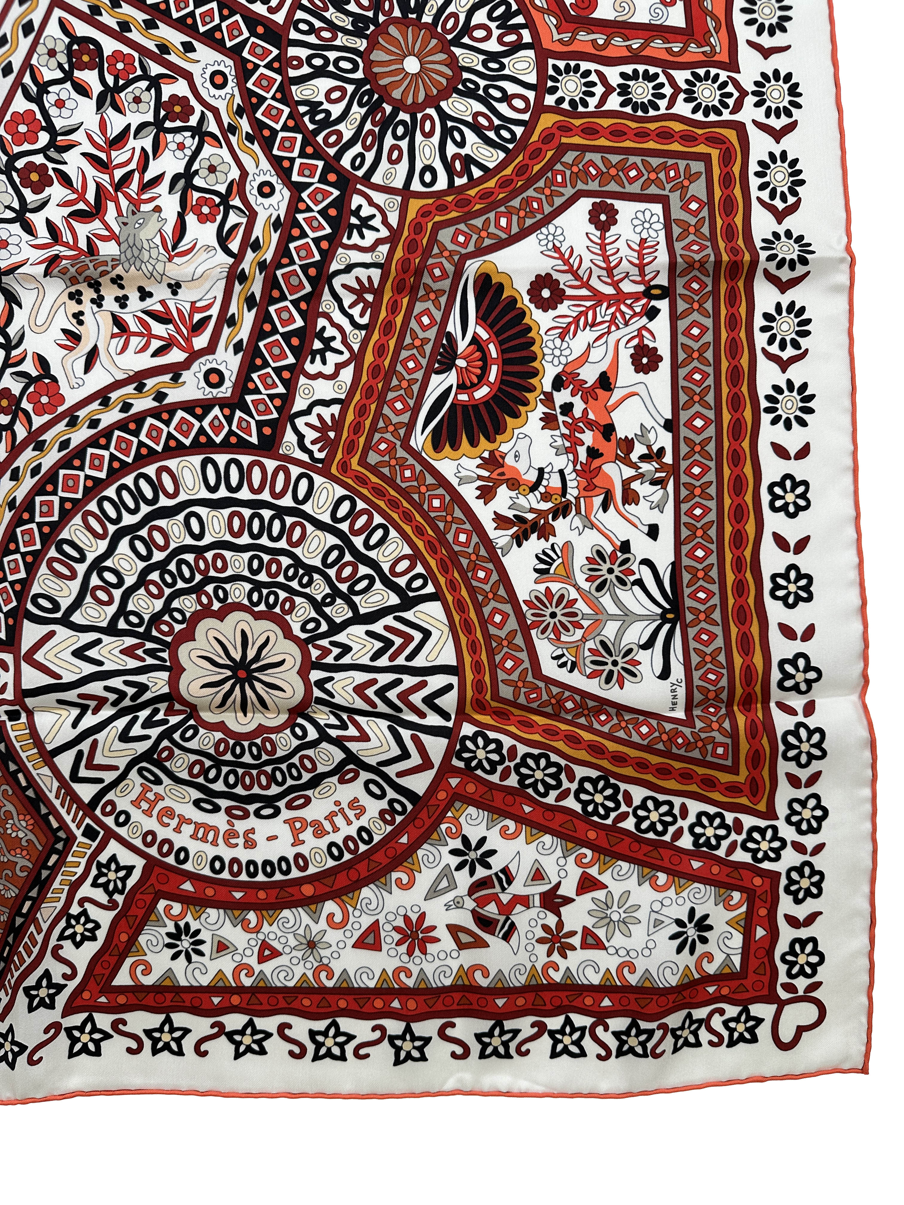 Hermès Les Chemins Secrets Silk 140