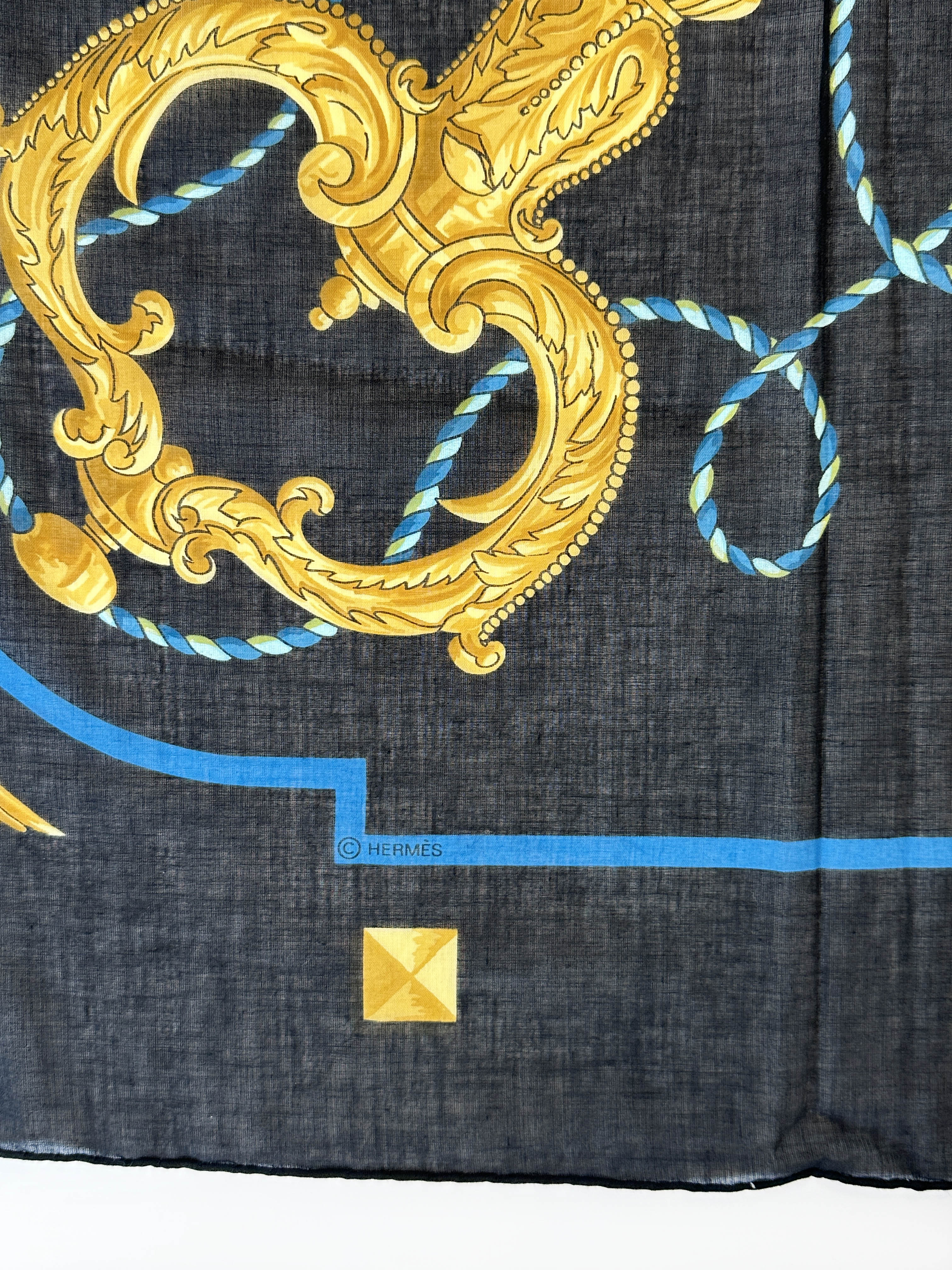 Hermès Les Cles Cotton 140
