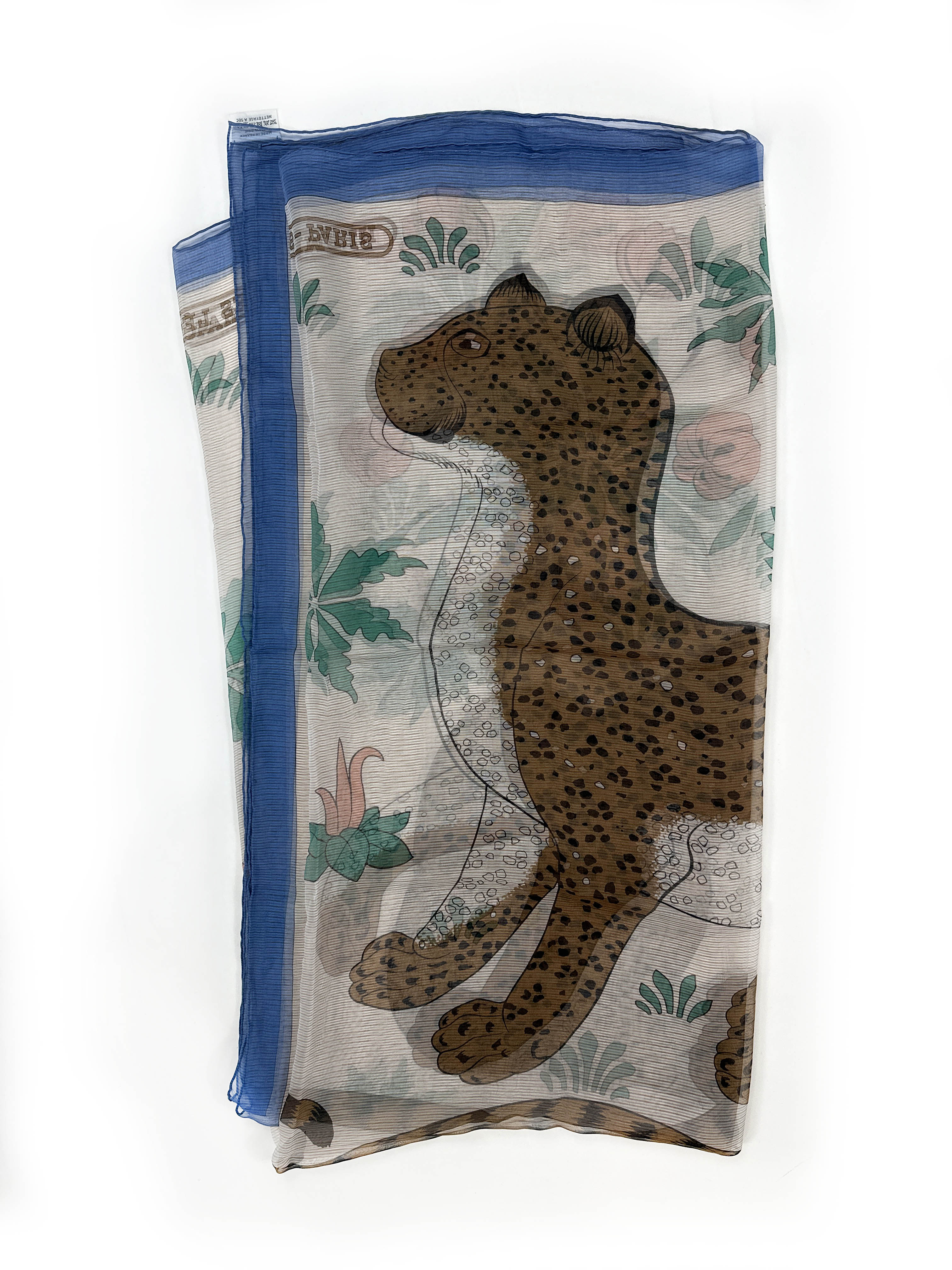 Hermès Les Leopards Mousseline 140